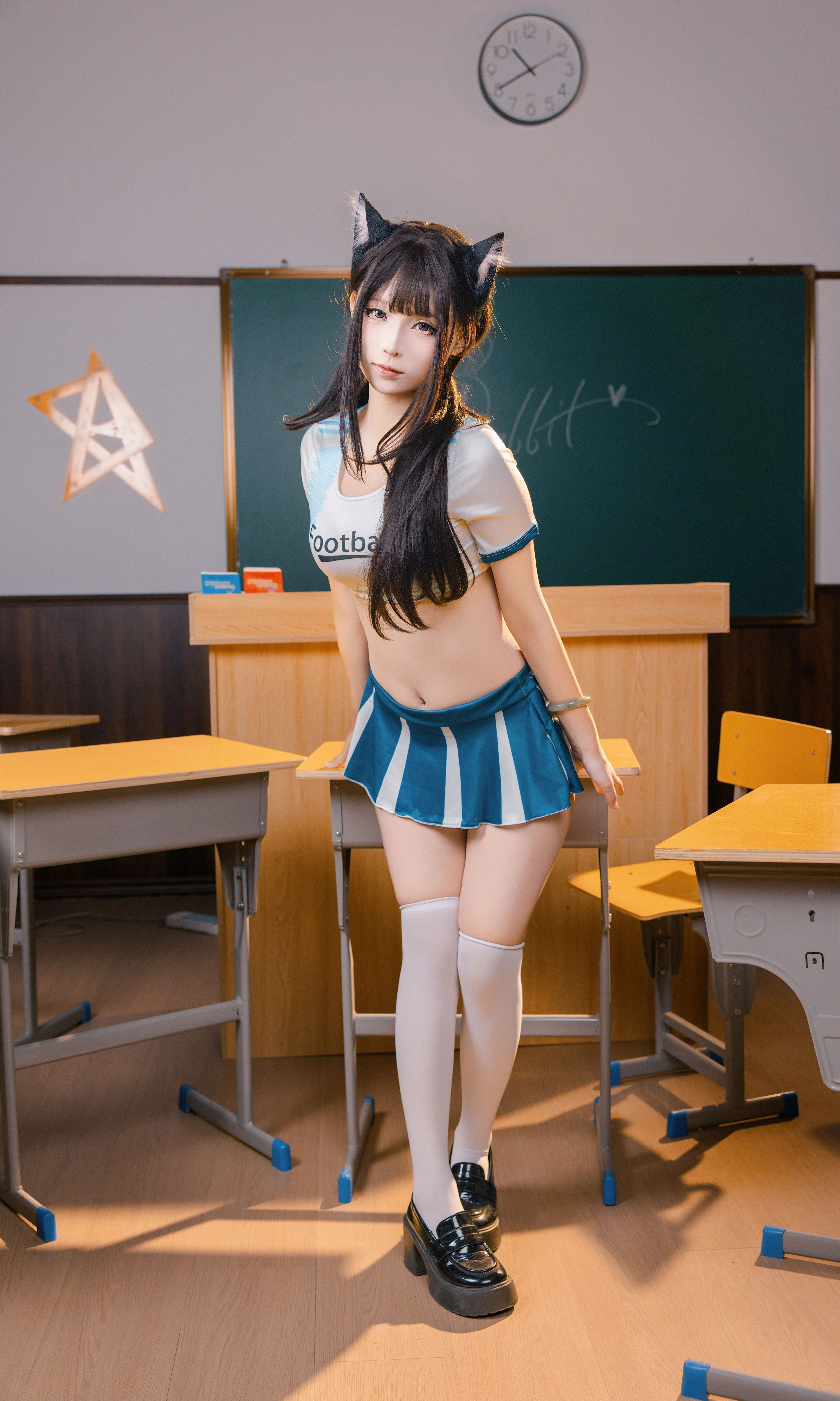 [Soccer Cat-Girl in the Classroom] Japanese Fresh Style Campus Vibe - Image 5