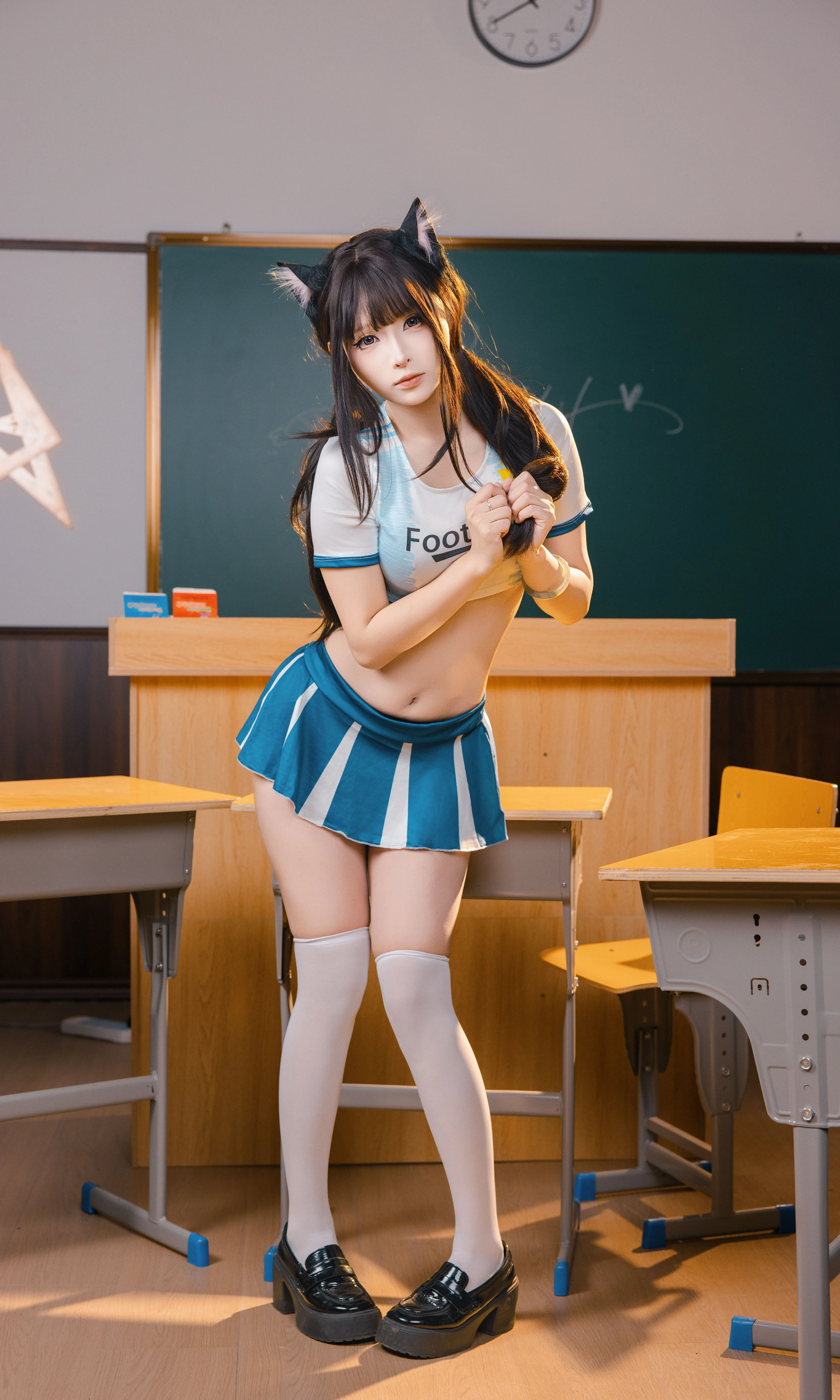 [Soccer Cat-Girl in the Classroom] Japanese Fresh Style Campus Vibe - Image 6