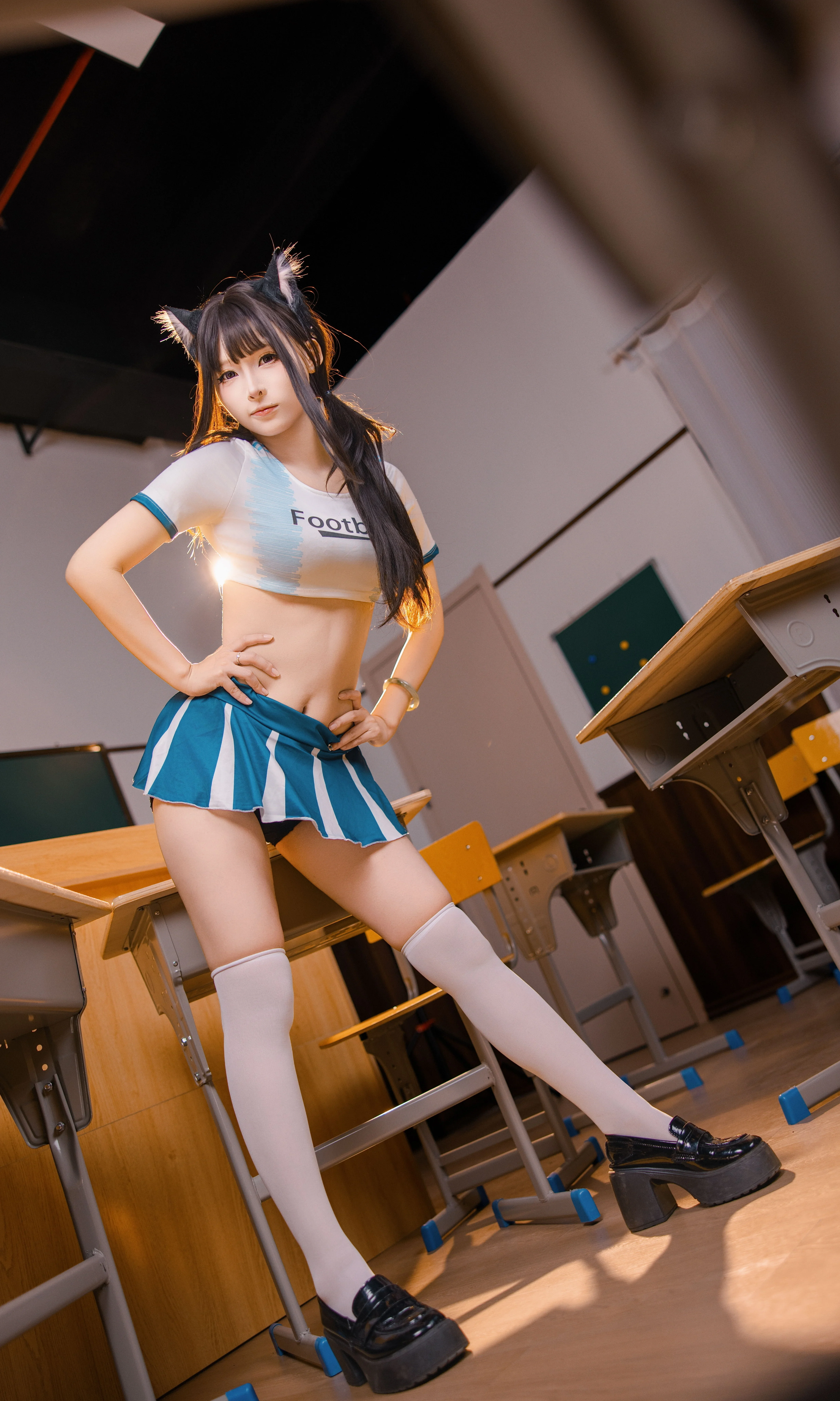 [Soccer Cat-Girl in the Classroom] Japanese Fresh Style Campus Vibe - Image 7