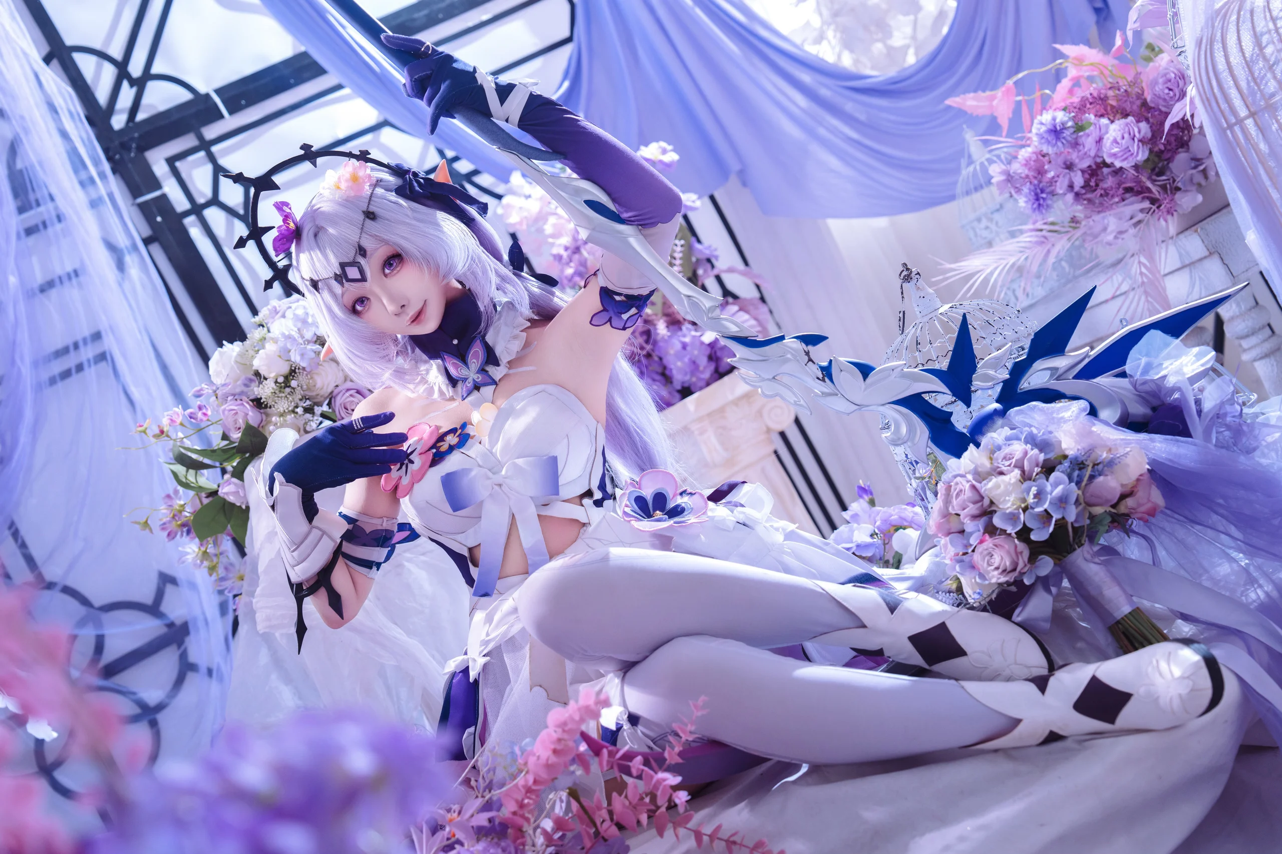 梦幻紫白色的崩坏星穹铁道写真 - 第3张