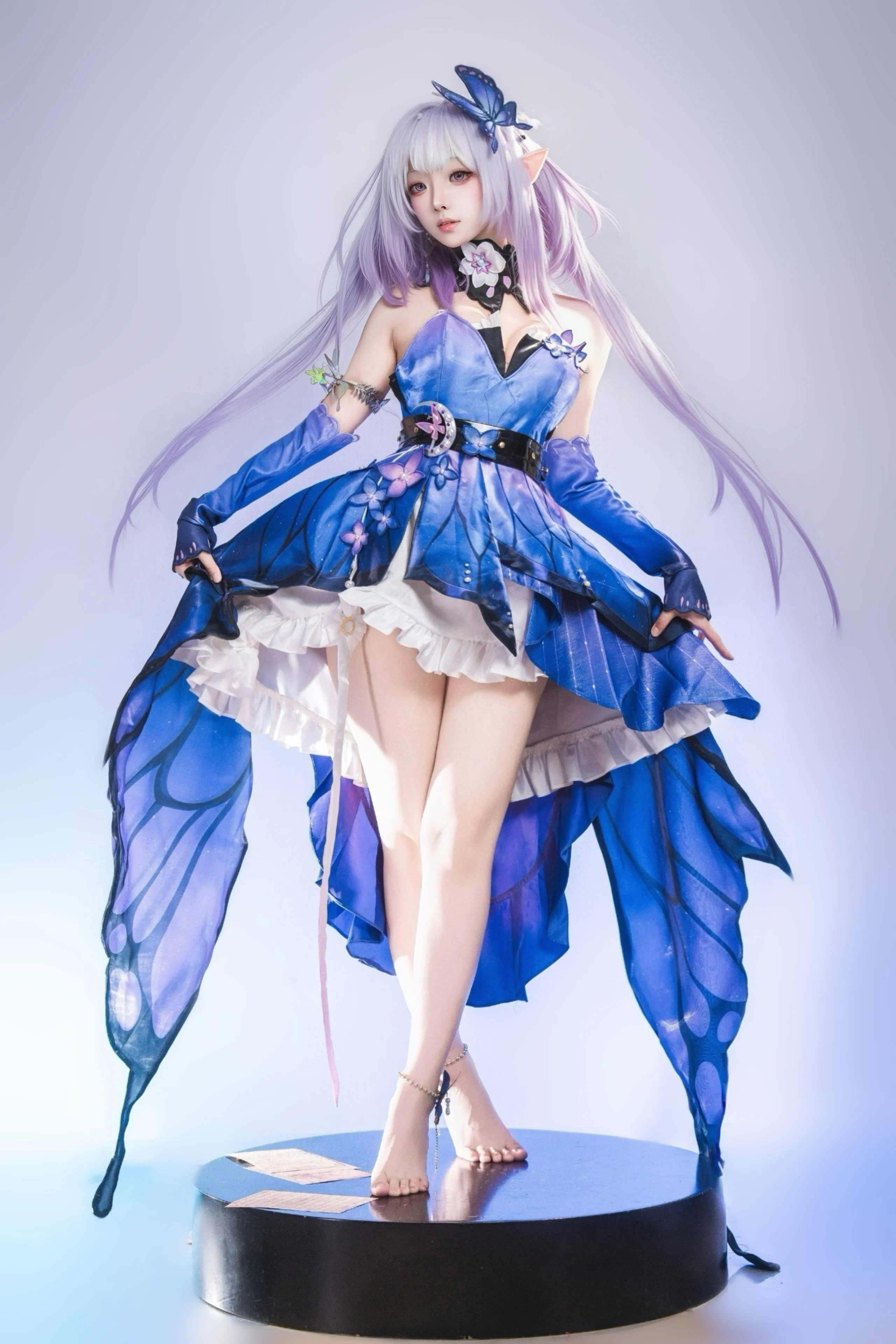 【キャストリス コスプレ】崩壊：スターレイルの新スキン「青い蝶の妖精」スタイリング彻底解説 - 2 枚目