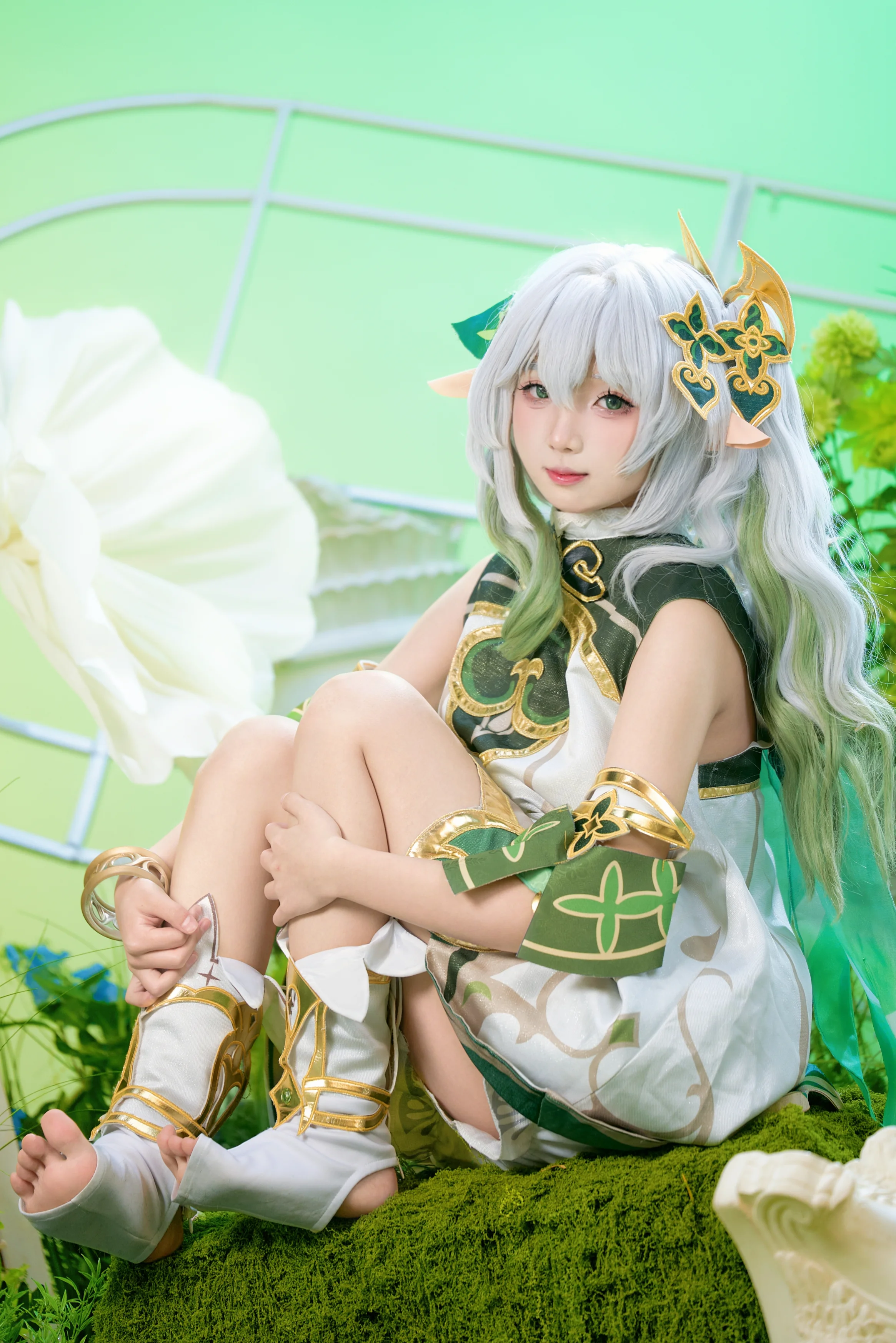 【纳西妲cos】还原原神中的苏美尔绿意与智慧 - 第 2 张