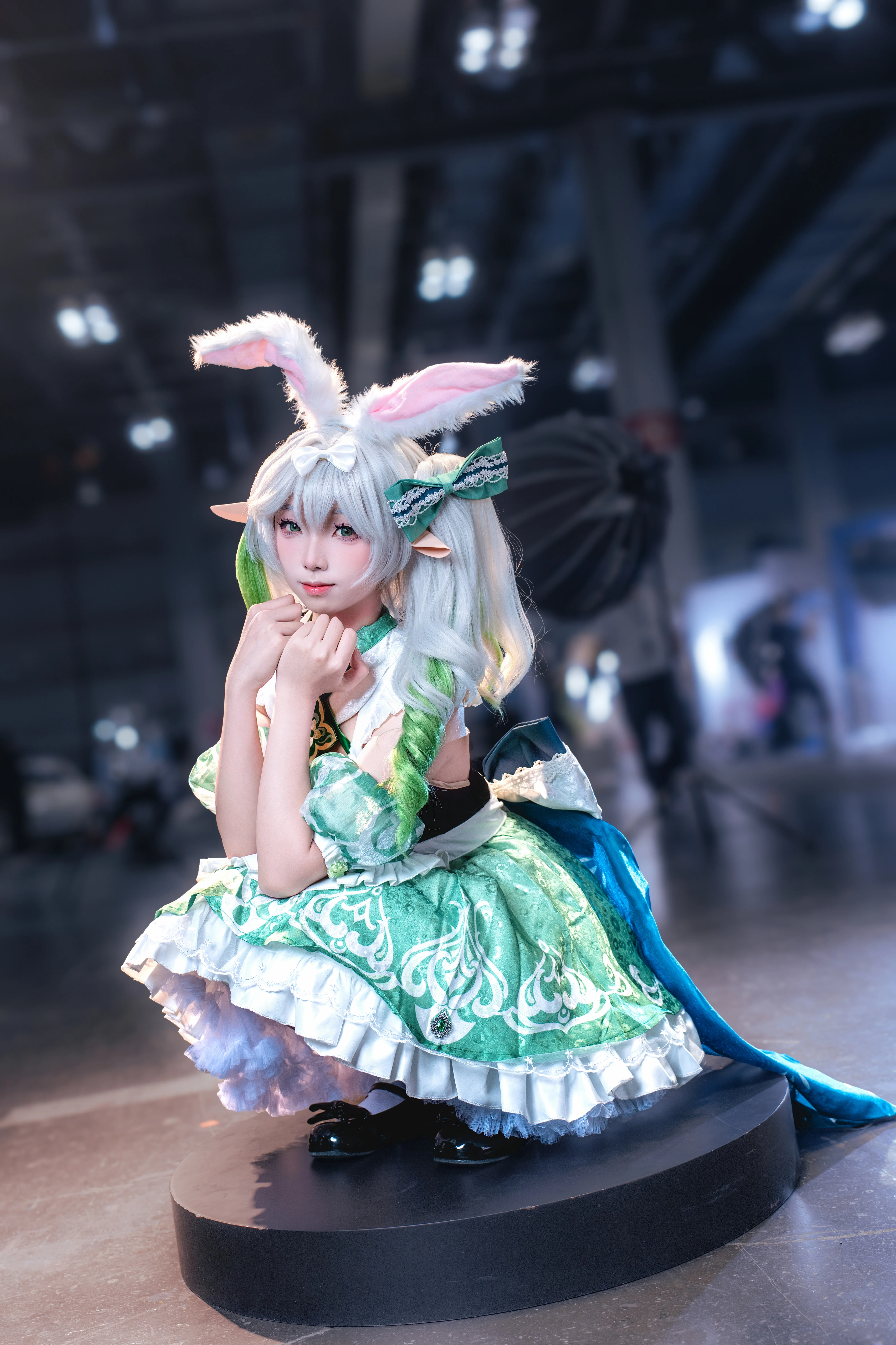 【納西妲cos】草神的兔女僕裝，在漫展的意外出片