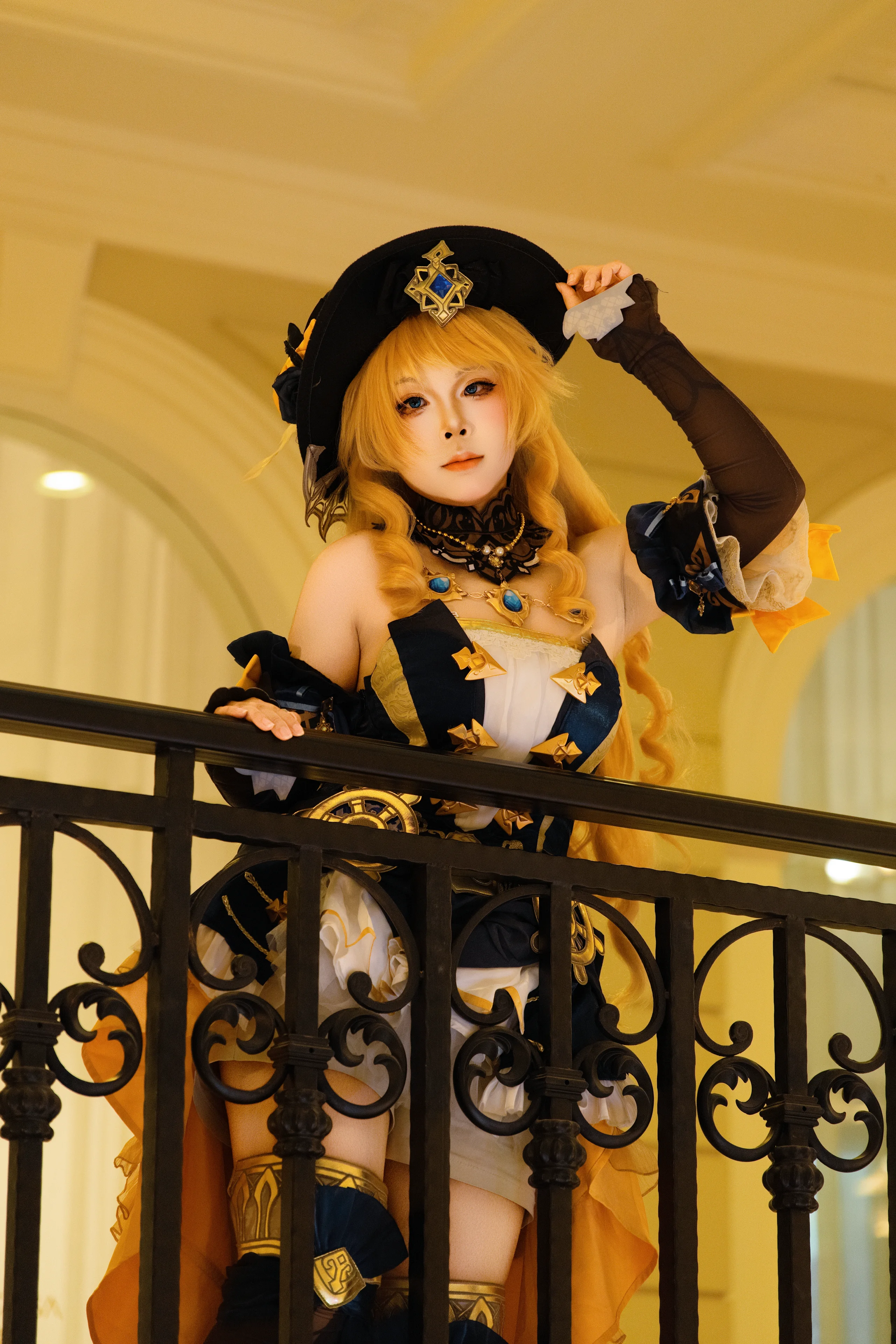 【娜維婭cos】原神刺玫會會長現身佛山羅浮宮 - 第 5 張