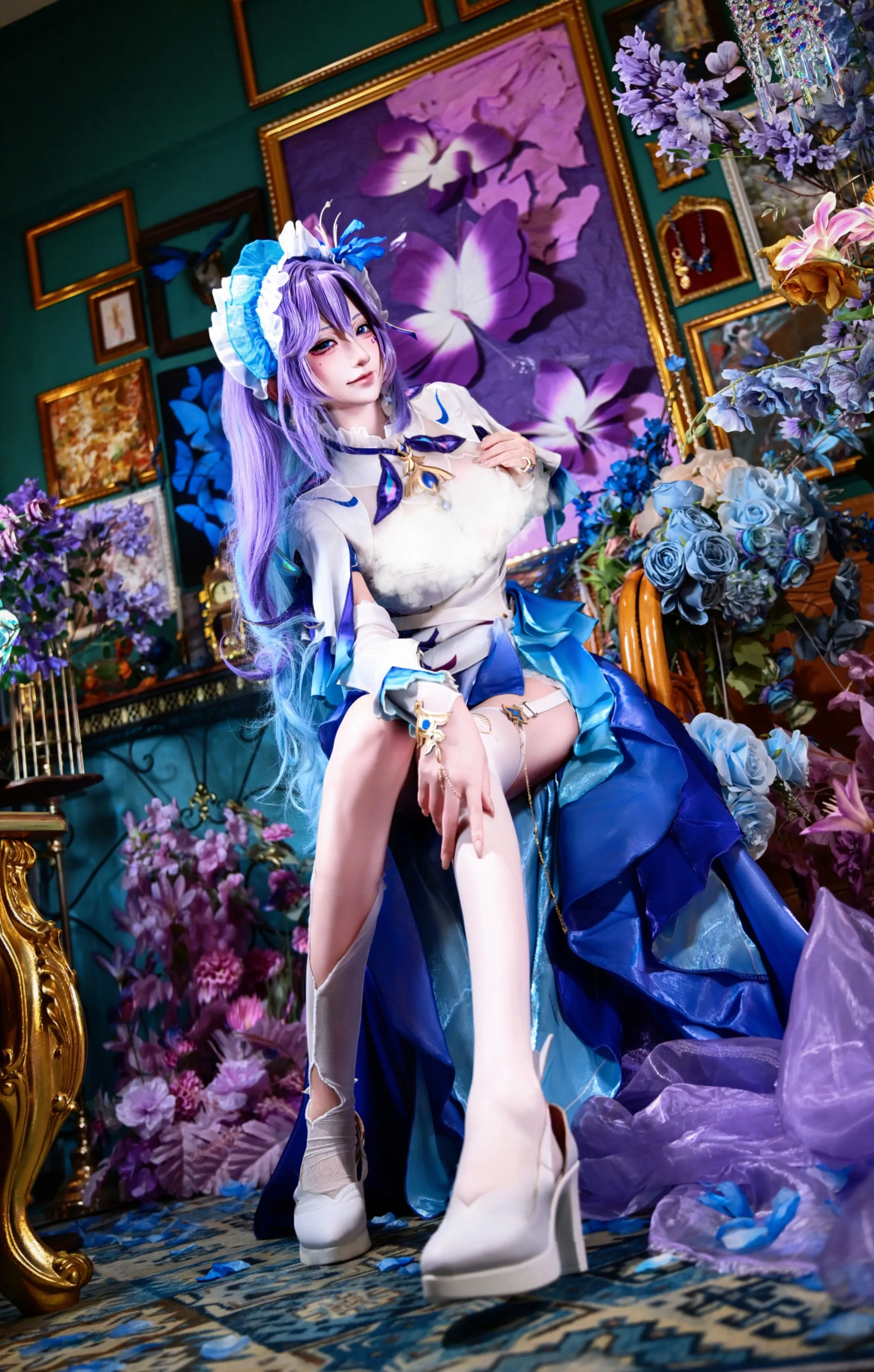 [Cantarella Fisalia cosplay] Deadly Elegance in Wuthering Waves, Like a Phantom Amidst Flowers - Image 1