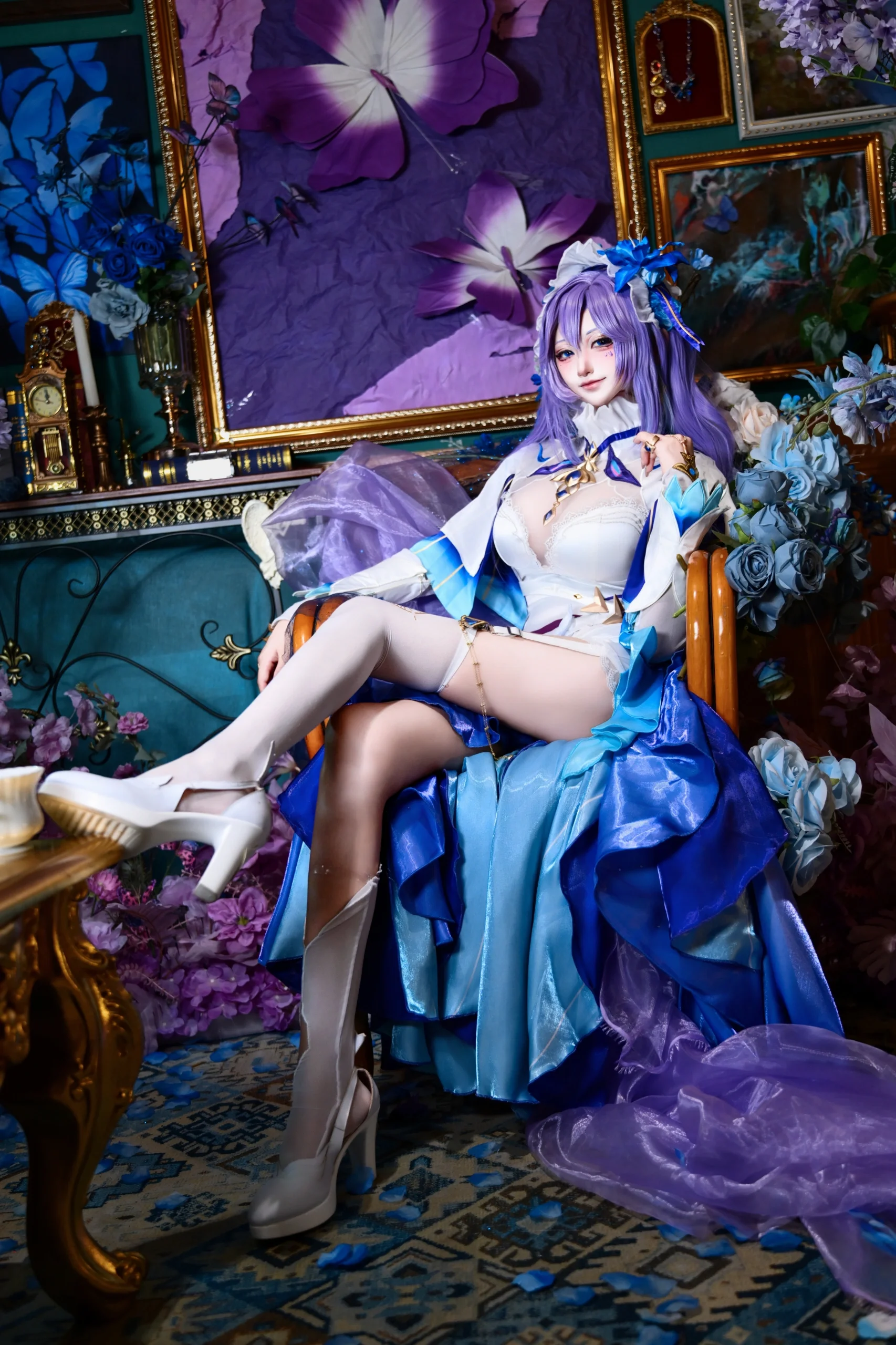 [Cantarella Fisalia cosplay] Deadly Elegance in Wuthering Waves, Like a Phantom Amidst Flowers - Image 3