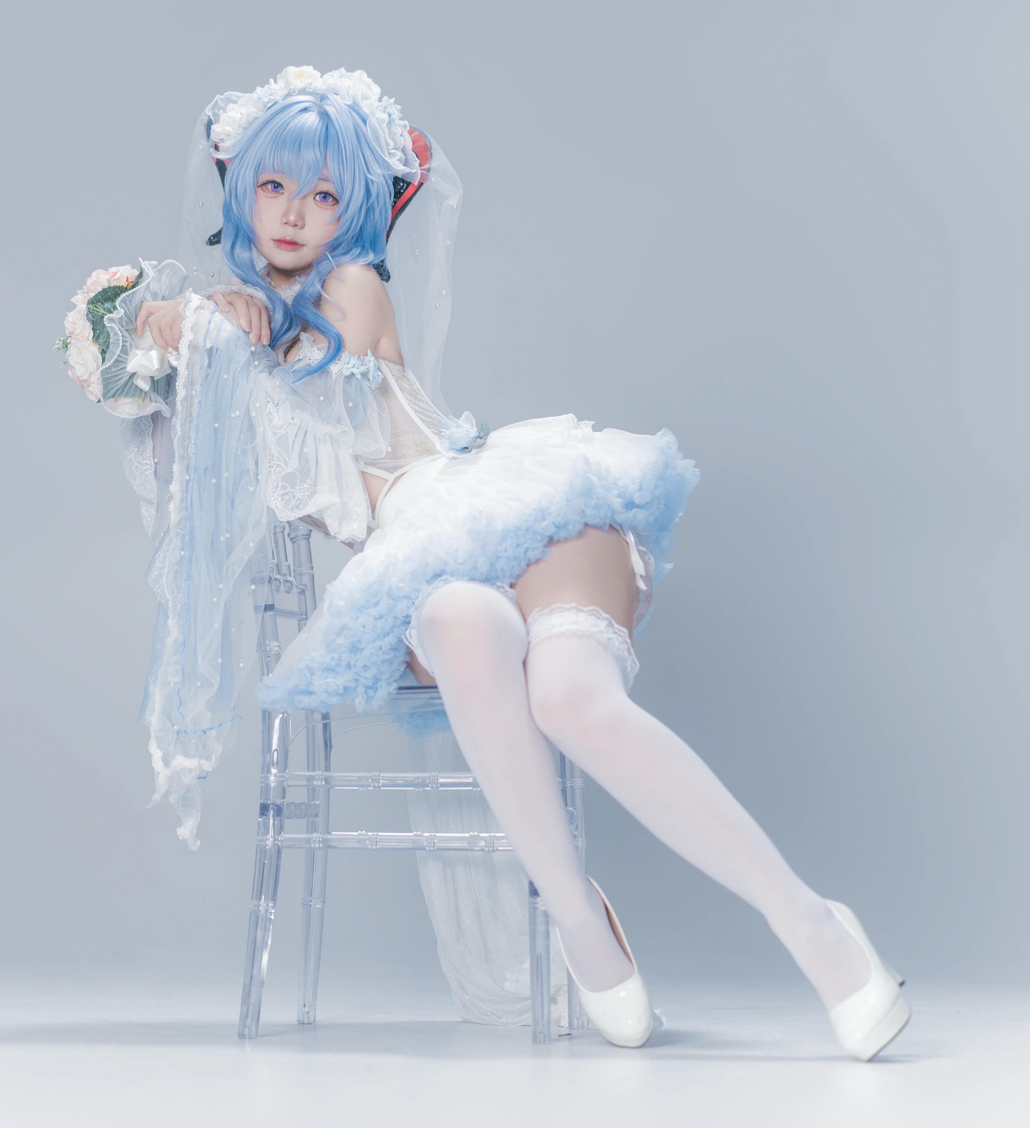 【甘雨cos】在璃月的雪色中，捕捉那一抹清冷的温柔 - 第2张