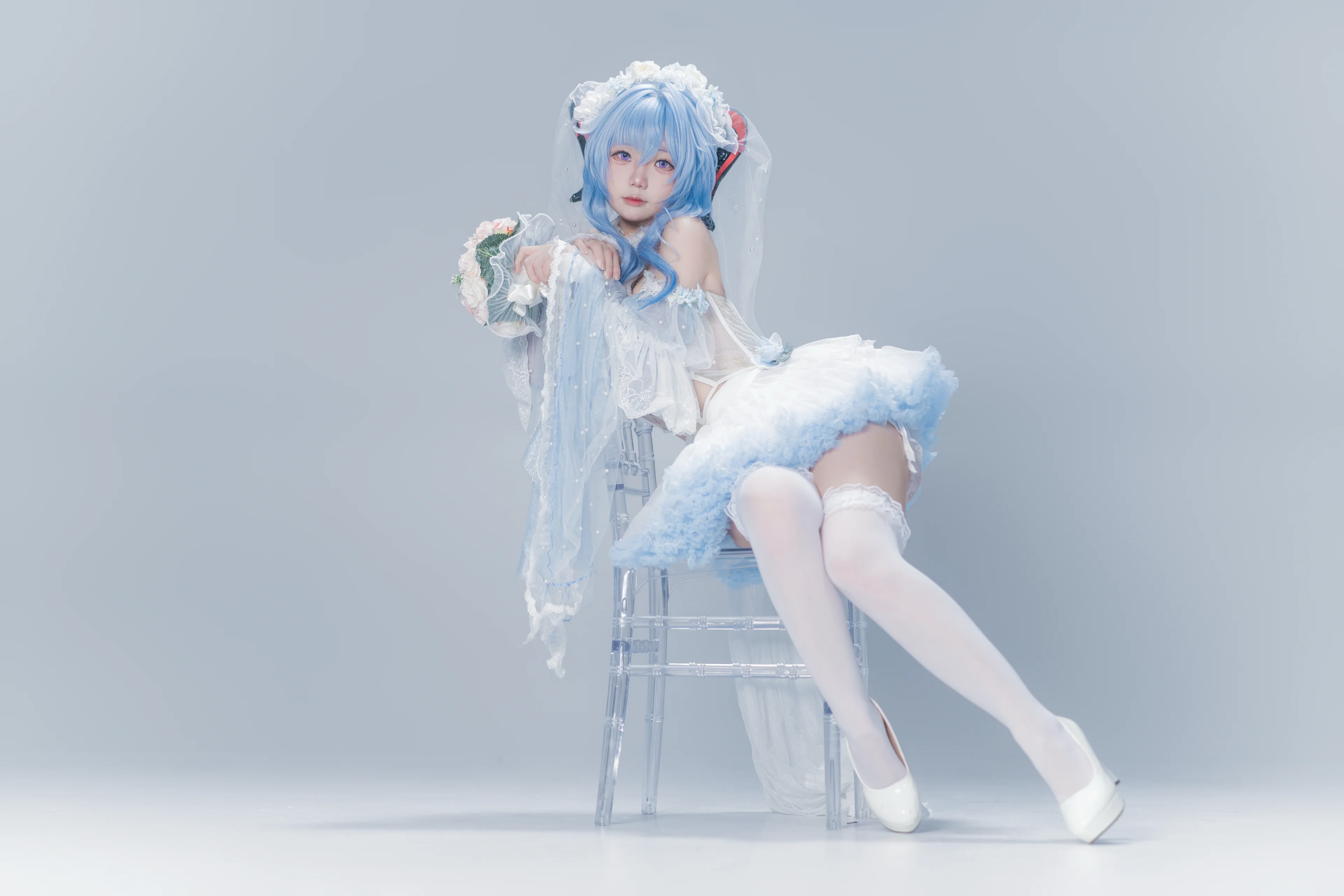 【甘雨cos】在璃月的雪色中，捕捉那一抹清冷的温柔 - 第3张
