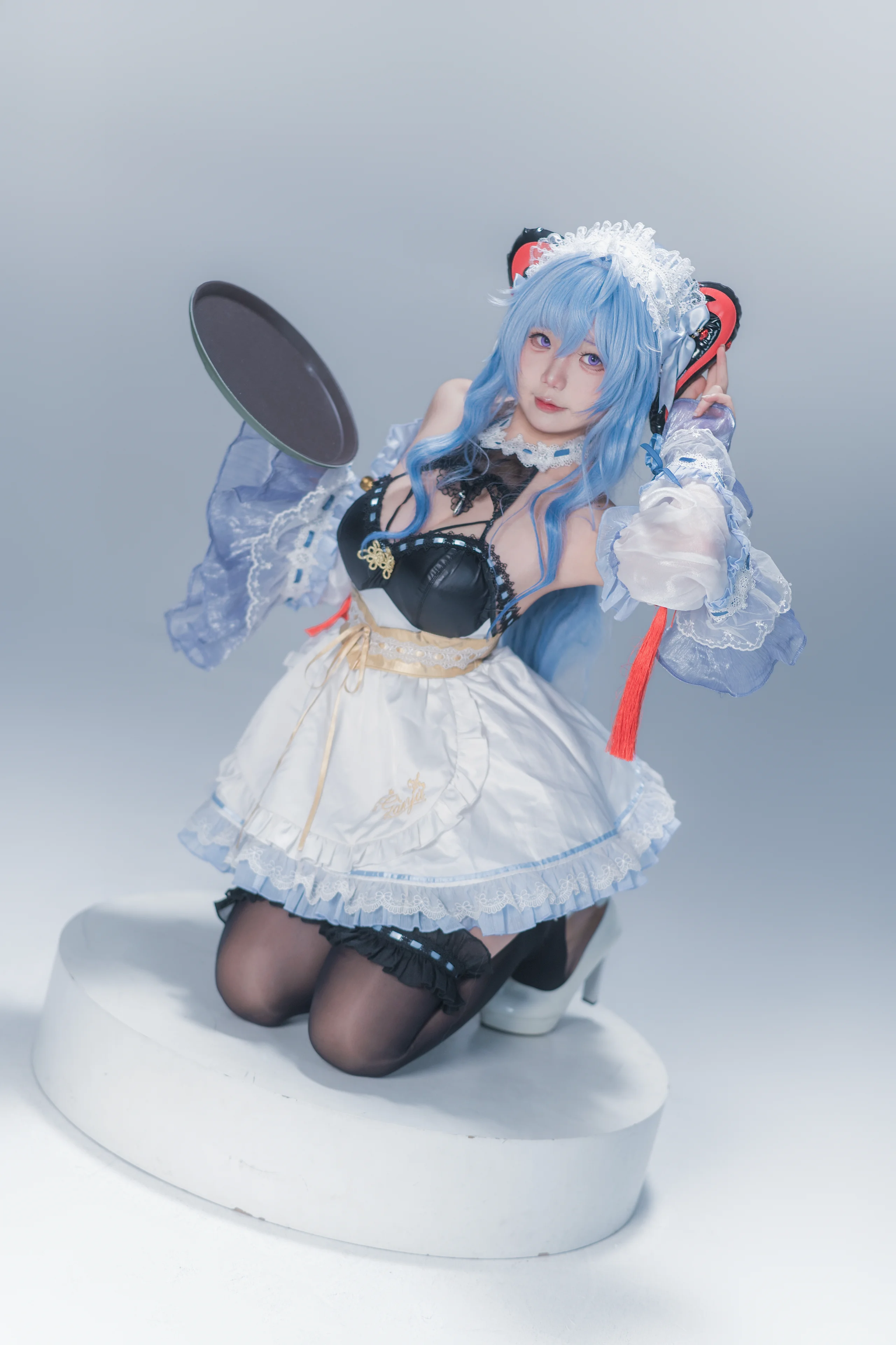【甘雨cos】璃月秘书的现代茶会女仆造型 - 第 1 张
