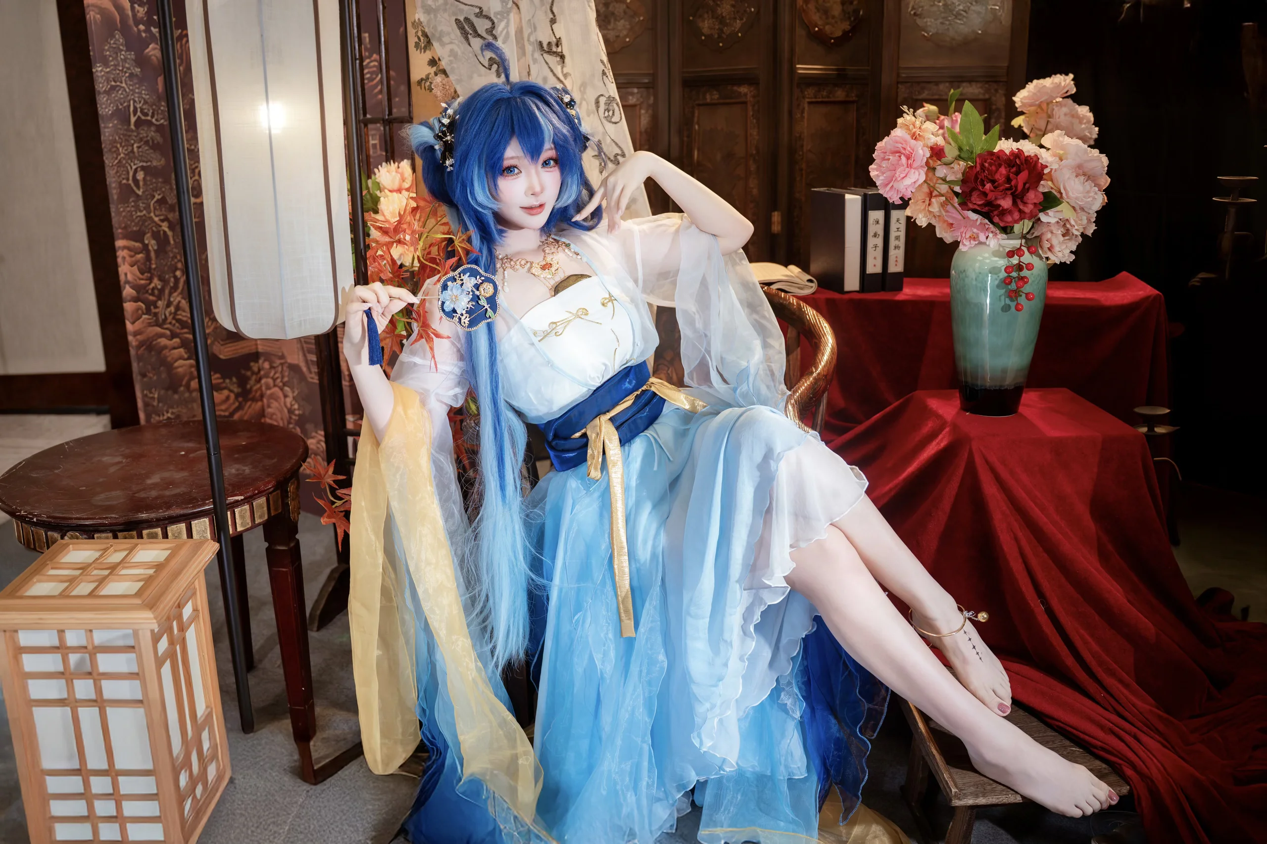 【尤诺cos】鸣潮中的月光仙姿，还原“月饼皮”的空灵美学 - 第 2 张