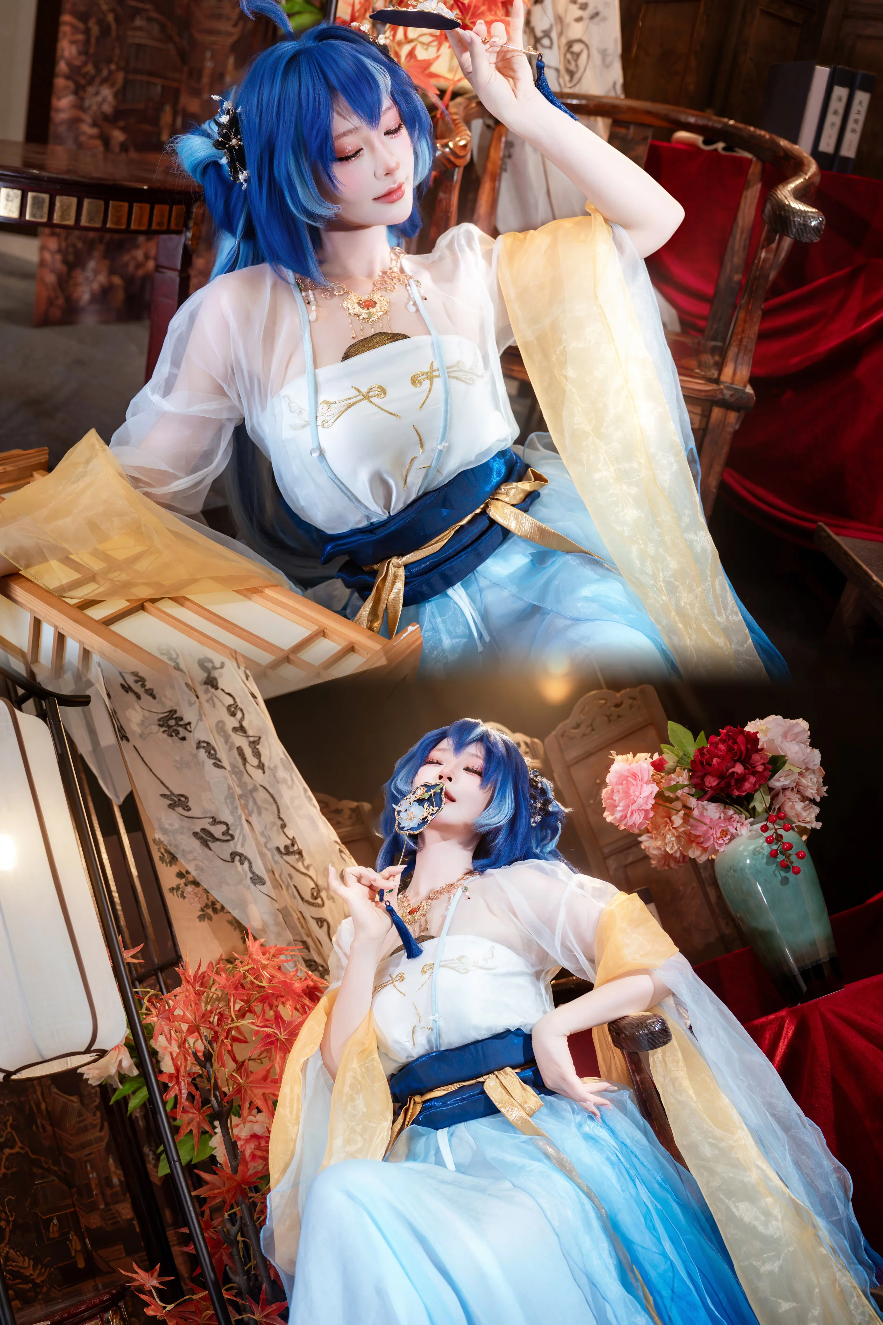 【尤诺cos】鸣潮中的月光仙姿，还原“月饼皮”的空灵美学 - 第 5 张