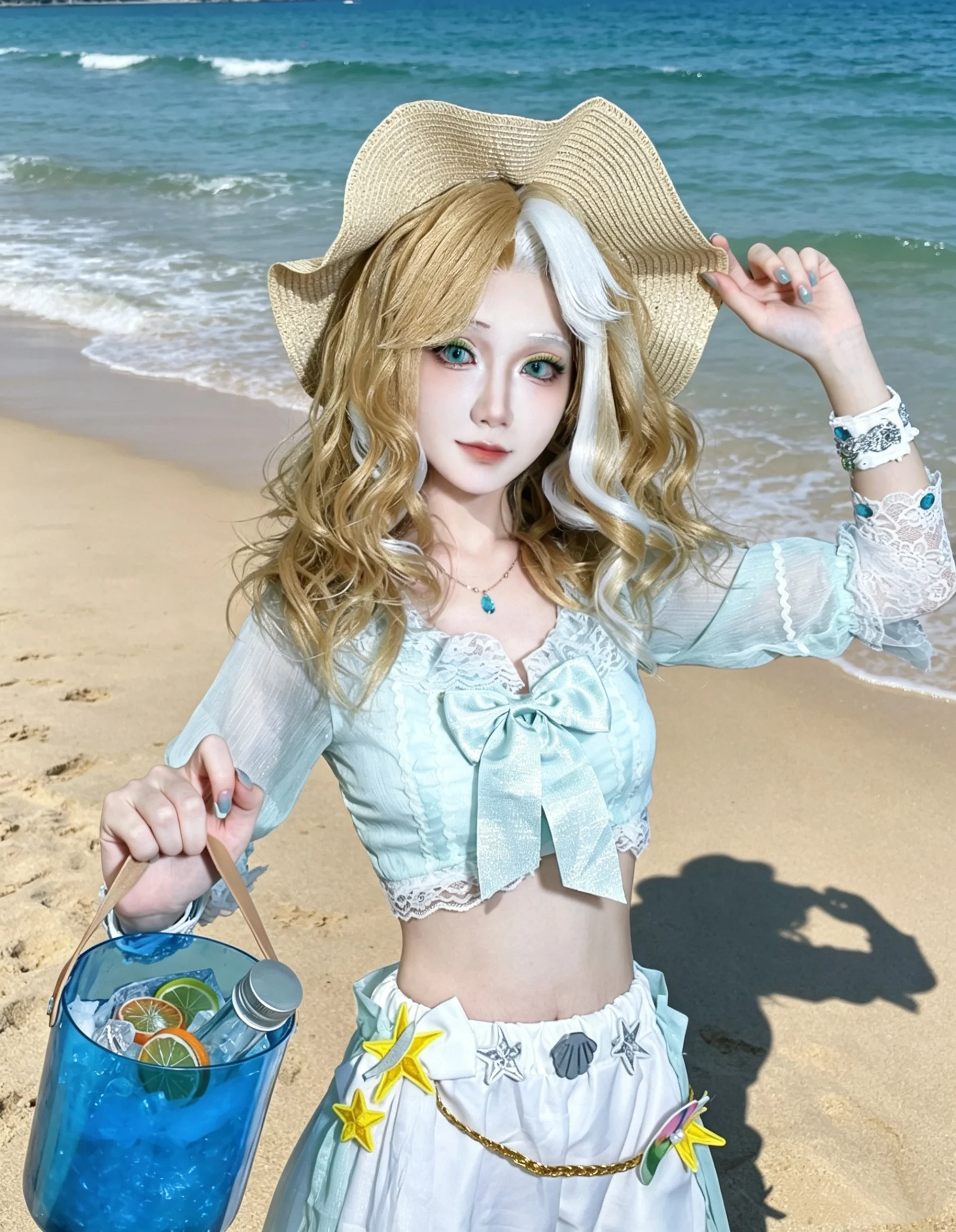 【調酒師cos】第五人格海鹽特調，感受莊園裡的清涼風