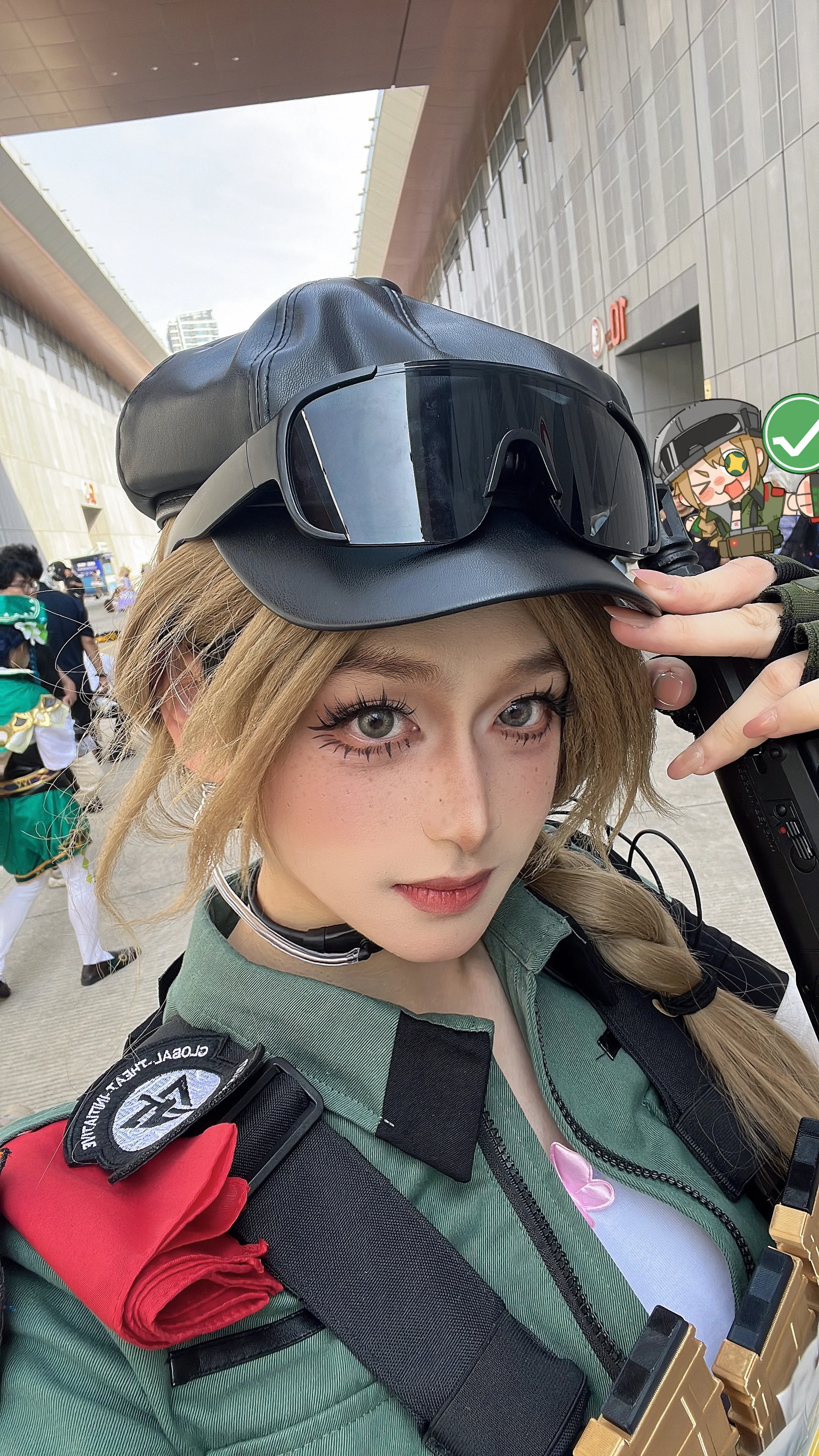 [Lina van der Meer cosplay] Delta Force Codename Butterfly, Hardcore Restoration of Tactical Jacket and Goggles