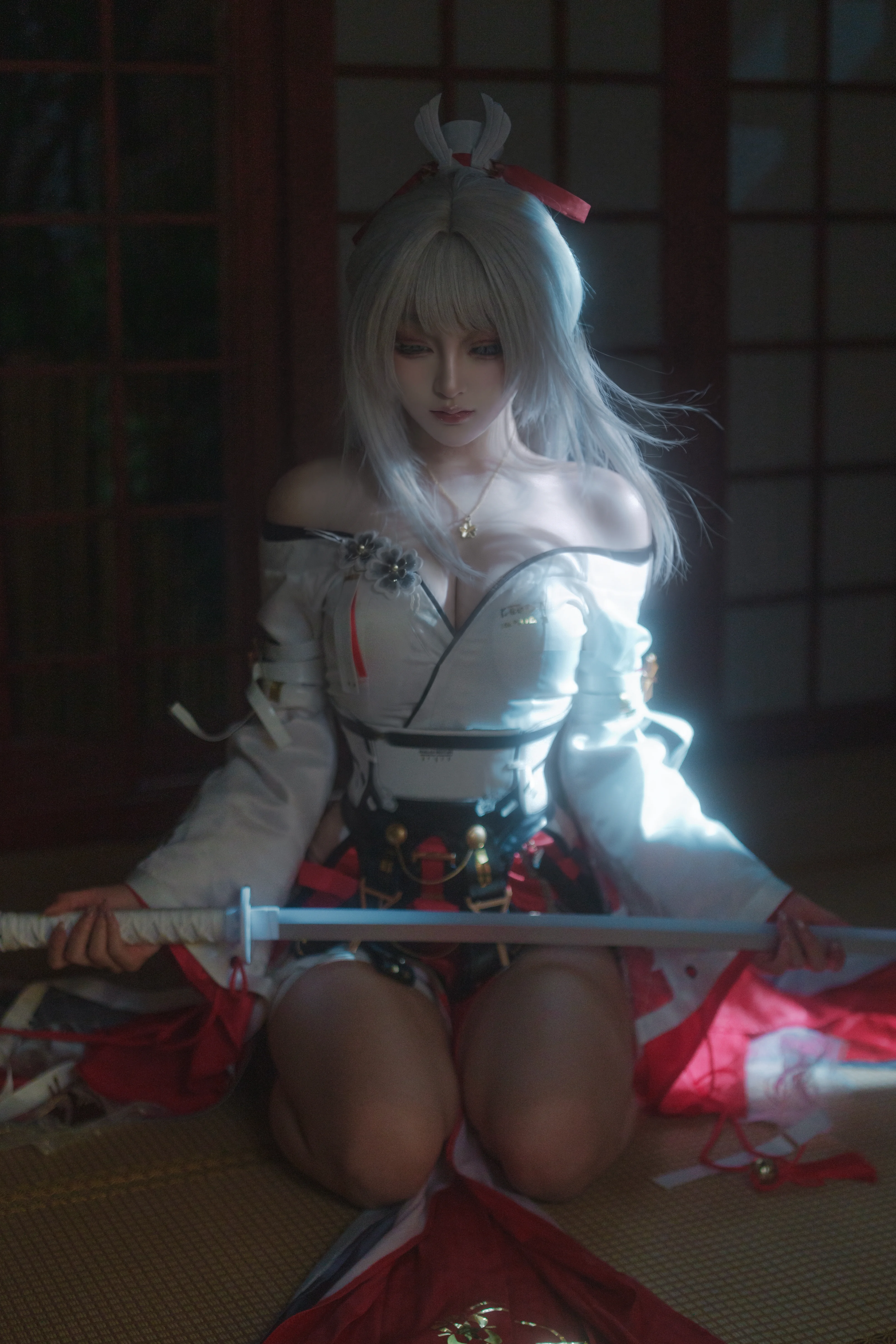 [Hiyuki cosplay] The Cold and Glamorous Blade in Wuthering Waves and the Japanese-Style Courtyard