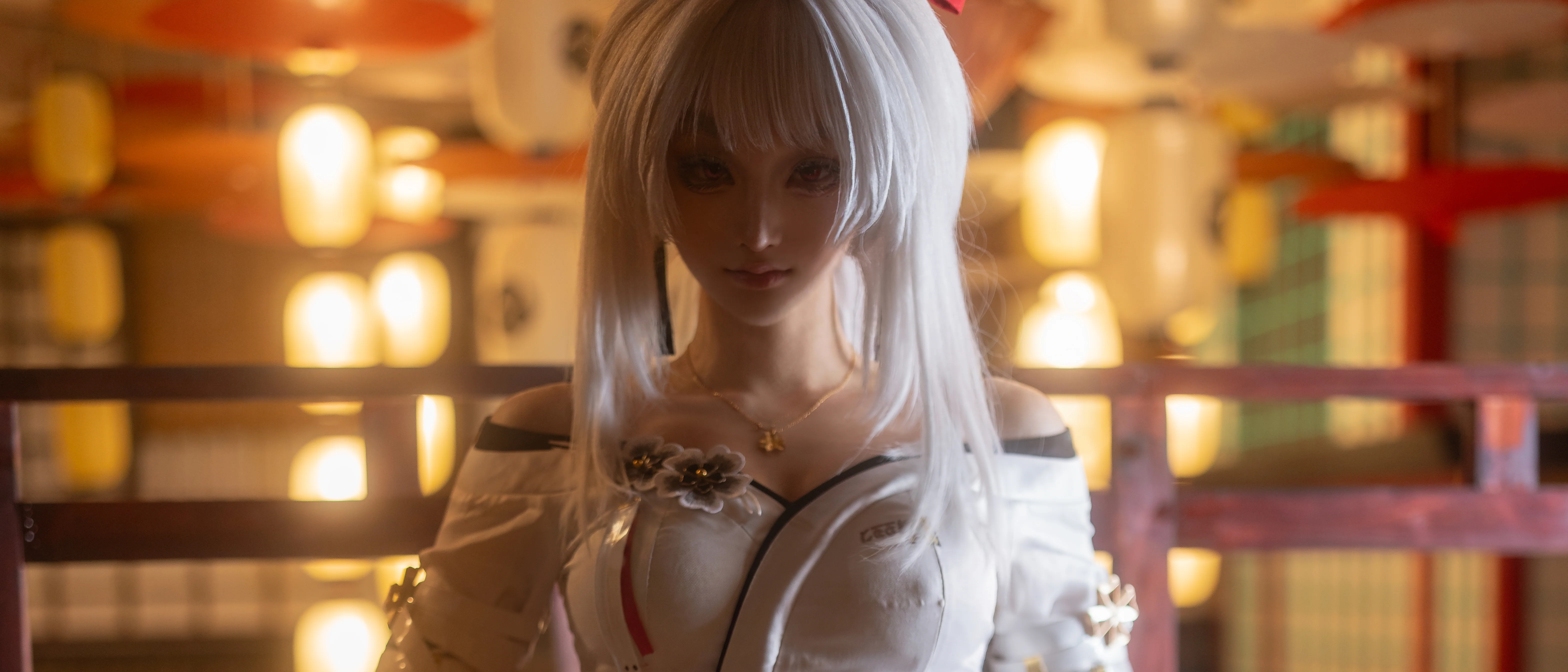[Hiyuki cosplay] The Cold and Glamorous Blade in Wuthering Waves and the Japanese-Style Courtyard - Image 9