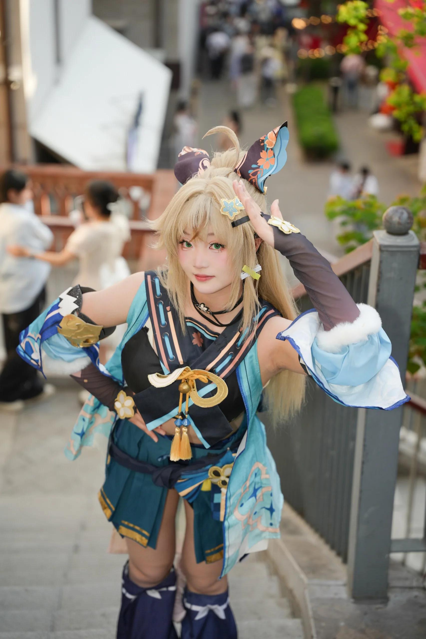 【绮良良cos】原神猫娘快递员，林间绿意里的活力正片 - 第 15 张
