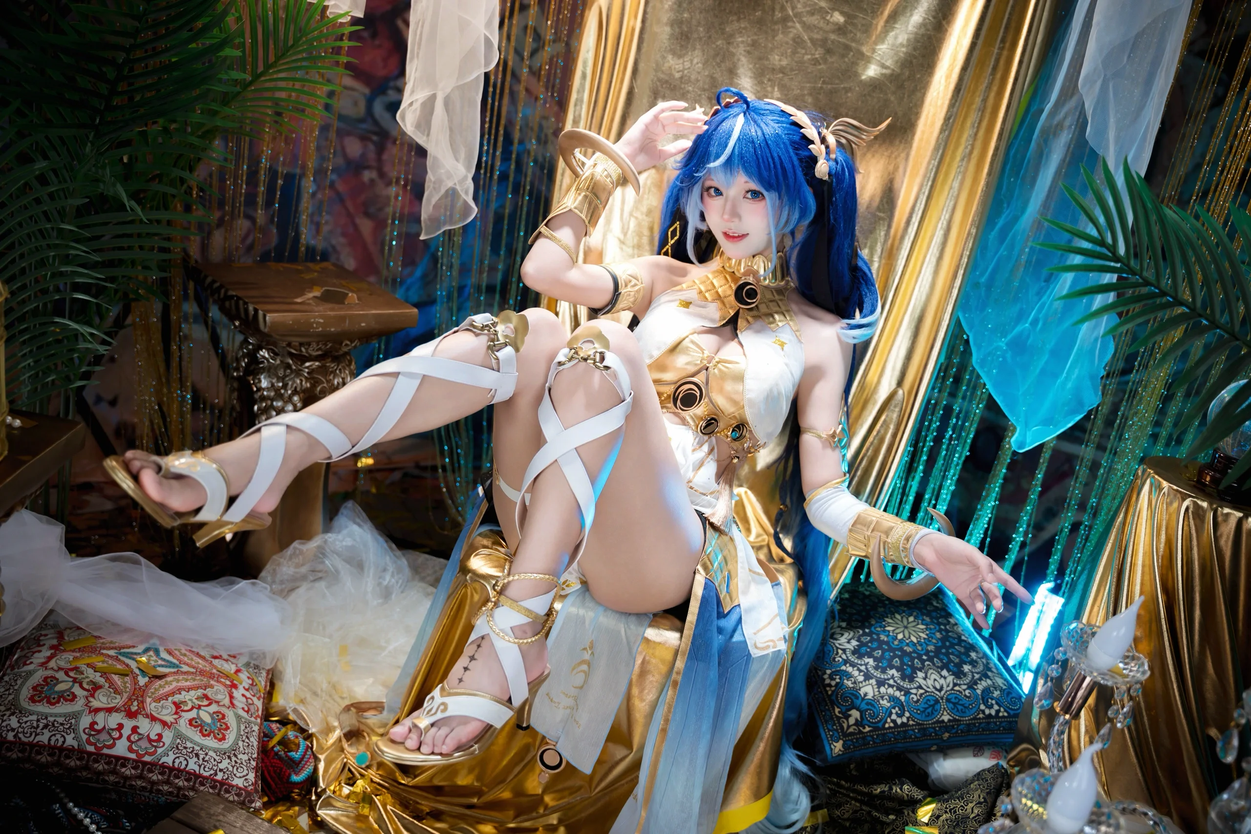 【尤诺cos】鸣潮的蓝发少女，带着海洋气息的异域风情 - 第 2 张