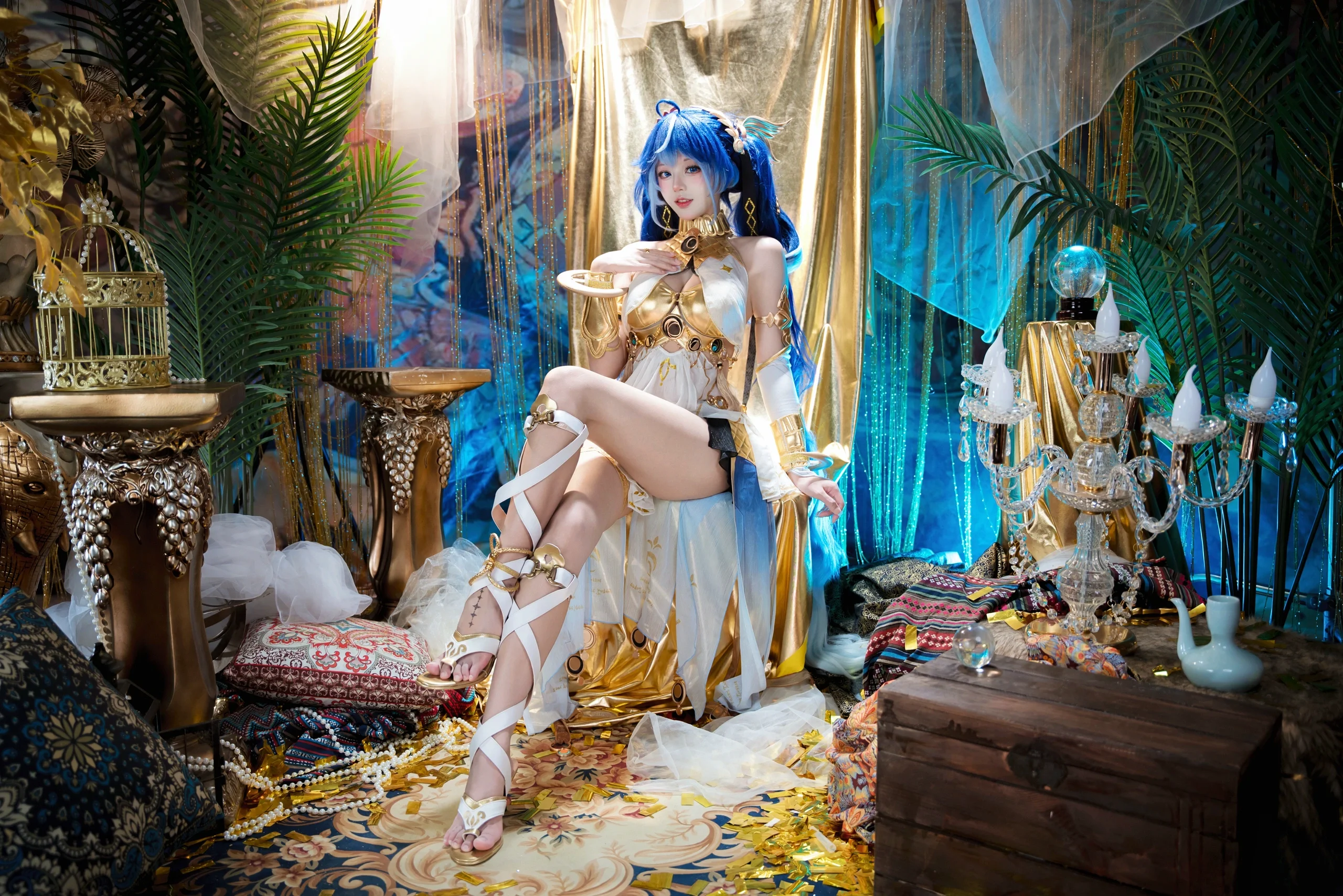 【尤诺cos】鸣潮的蓝发少女，带着海洋气息的异域风情 - 第 8 张