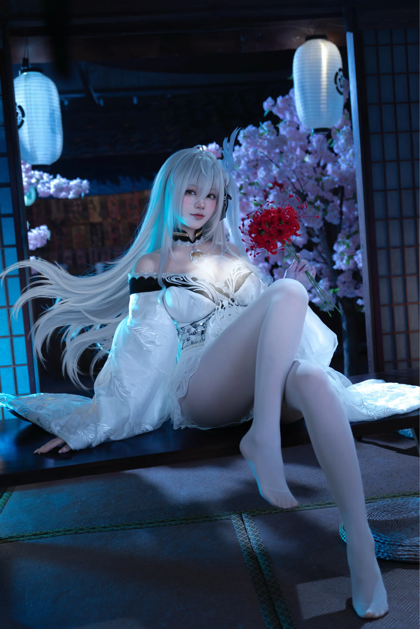 【白凤cos】碧蓝航线的和风夜，这一瞬的静谧属于你 - 第 1 张