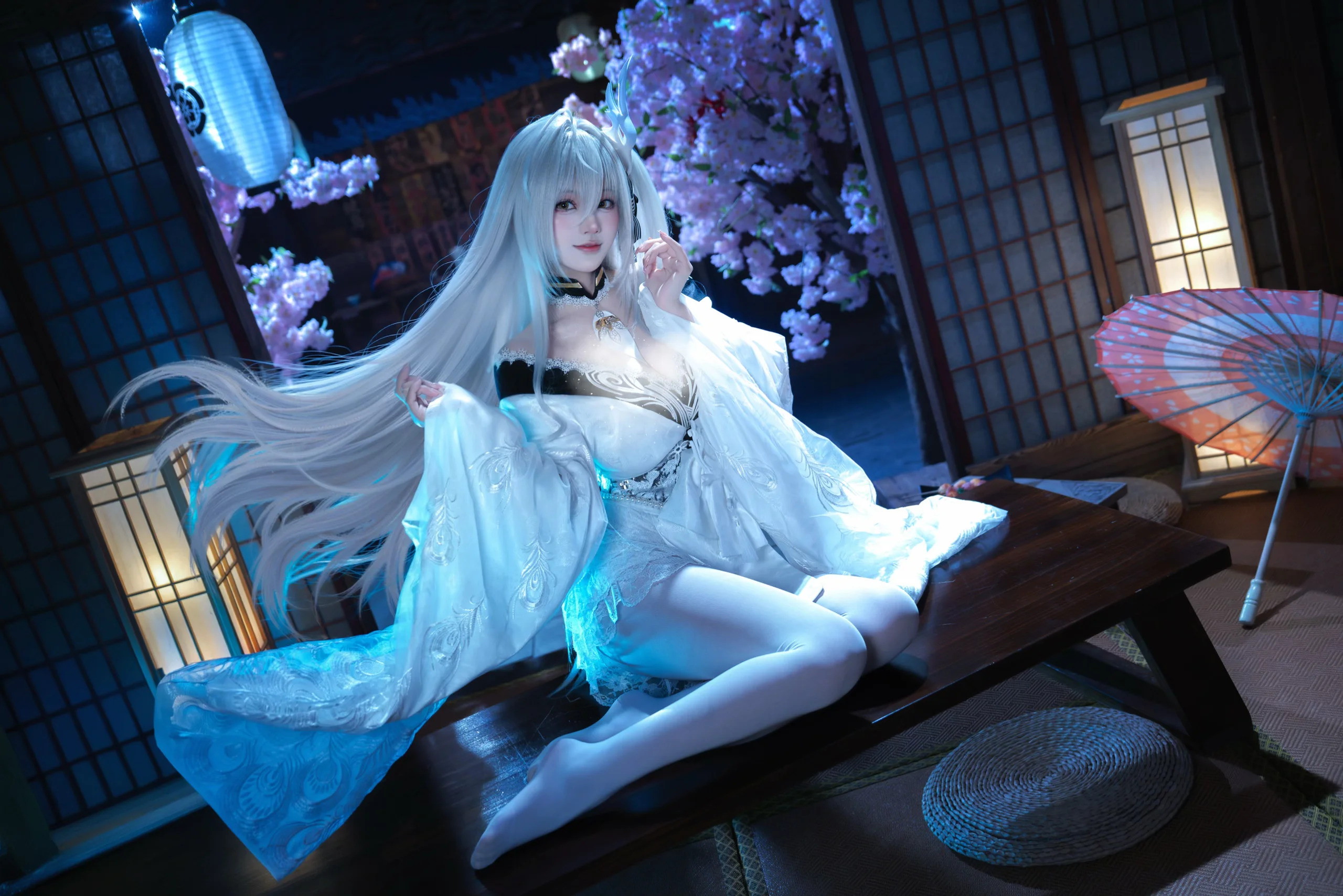 【白凤cos】碧蓝航线的和风夜，这一瞬的静谧属于你