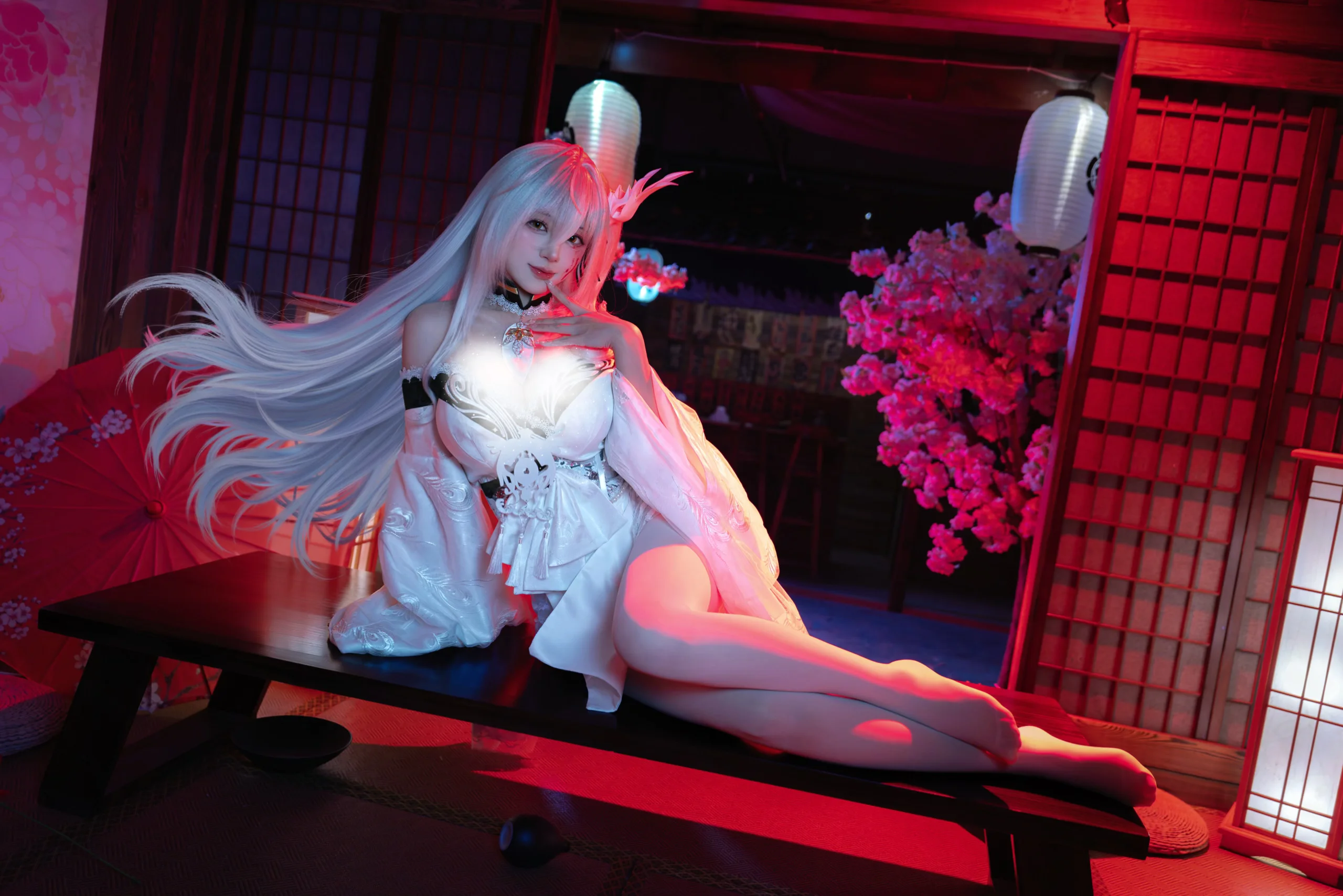 【白凤cos】碧蓝航线的和风夜，这一瞬的静谧属于你 - 第 5 张