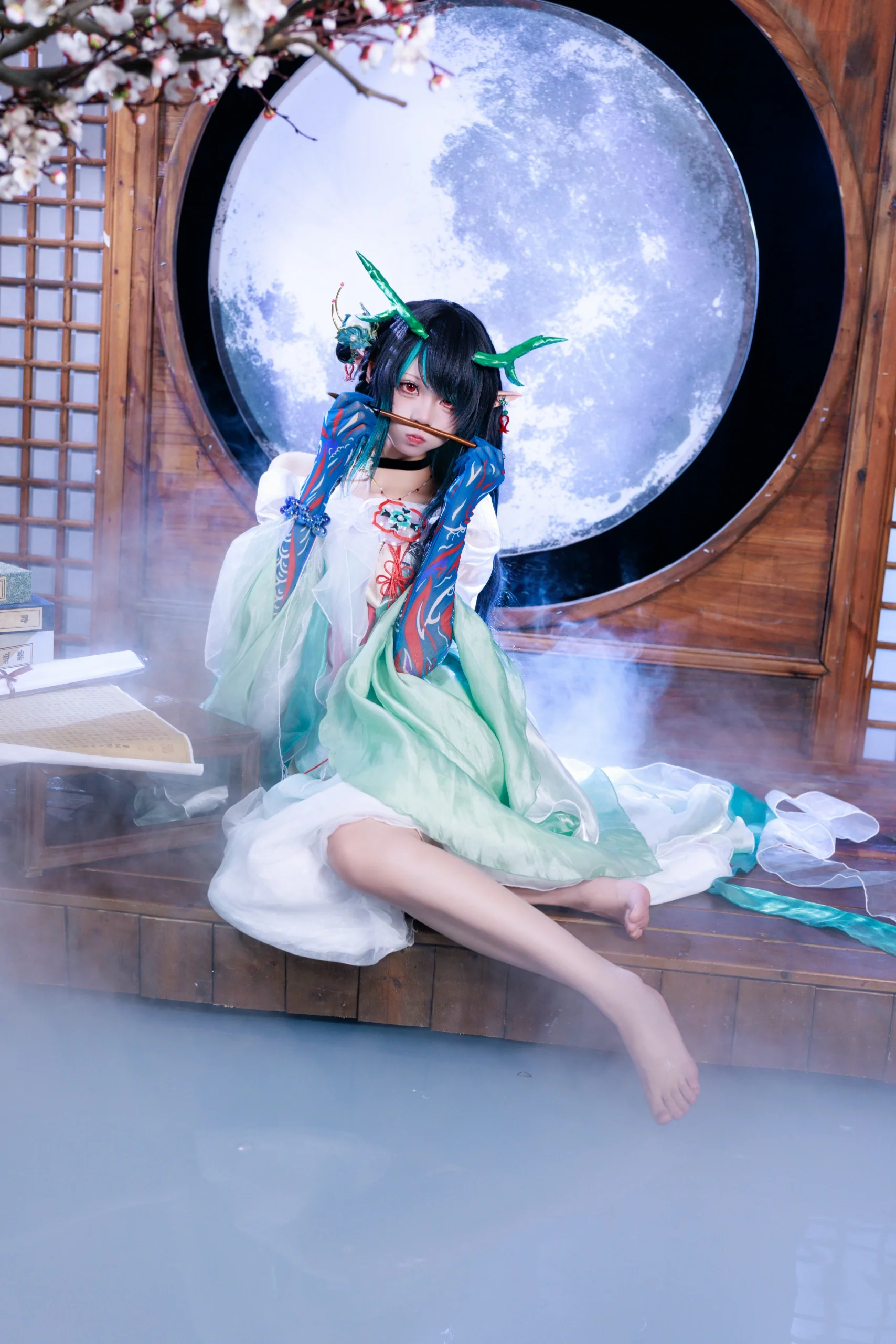 【夕cos】明日方舟青玉硯，執筆靜候月圓時 - 第 2 張