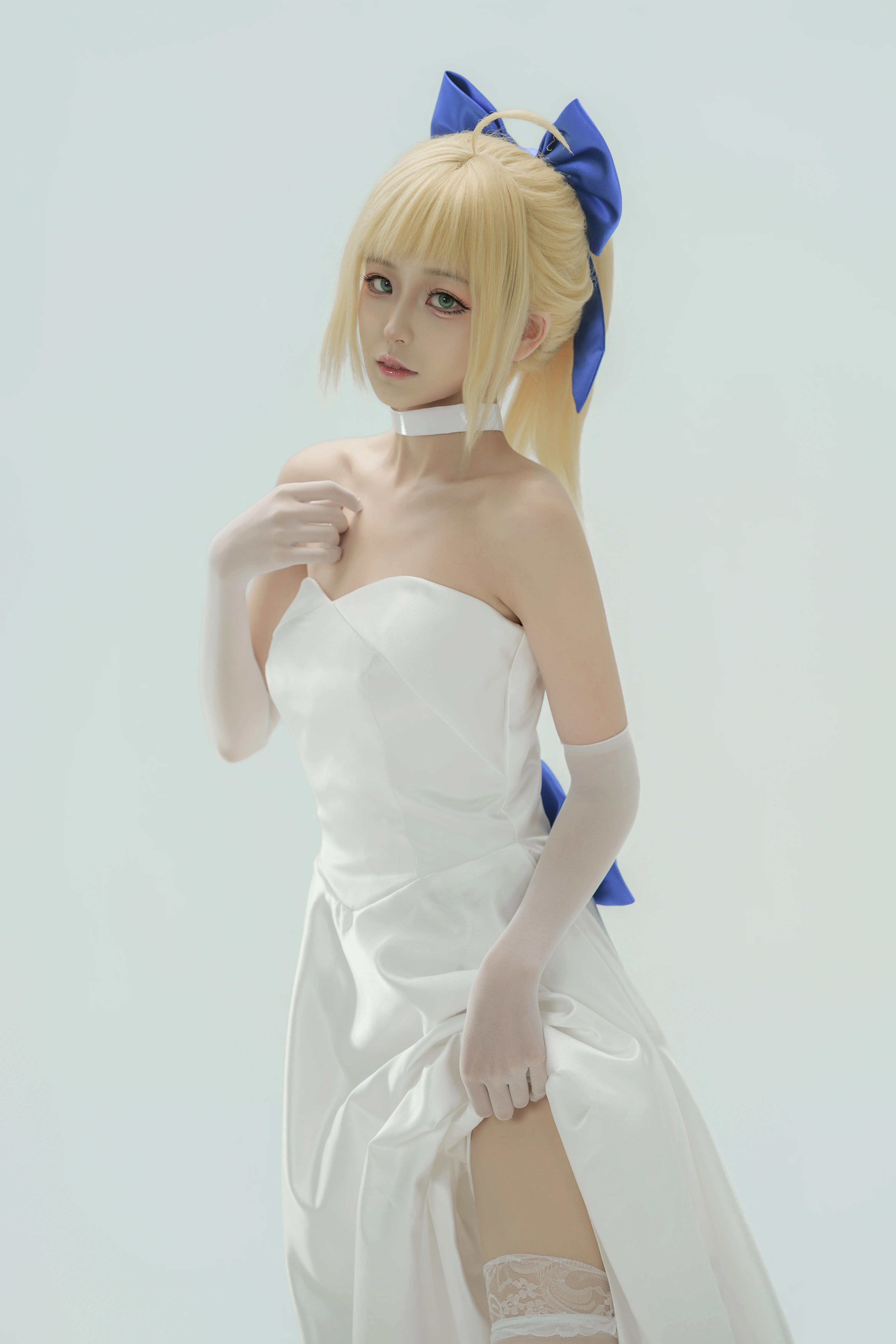 【阿尔托莉雅cos】白裙吾王的优雅瞬间