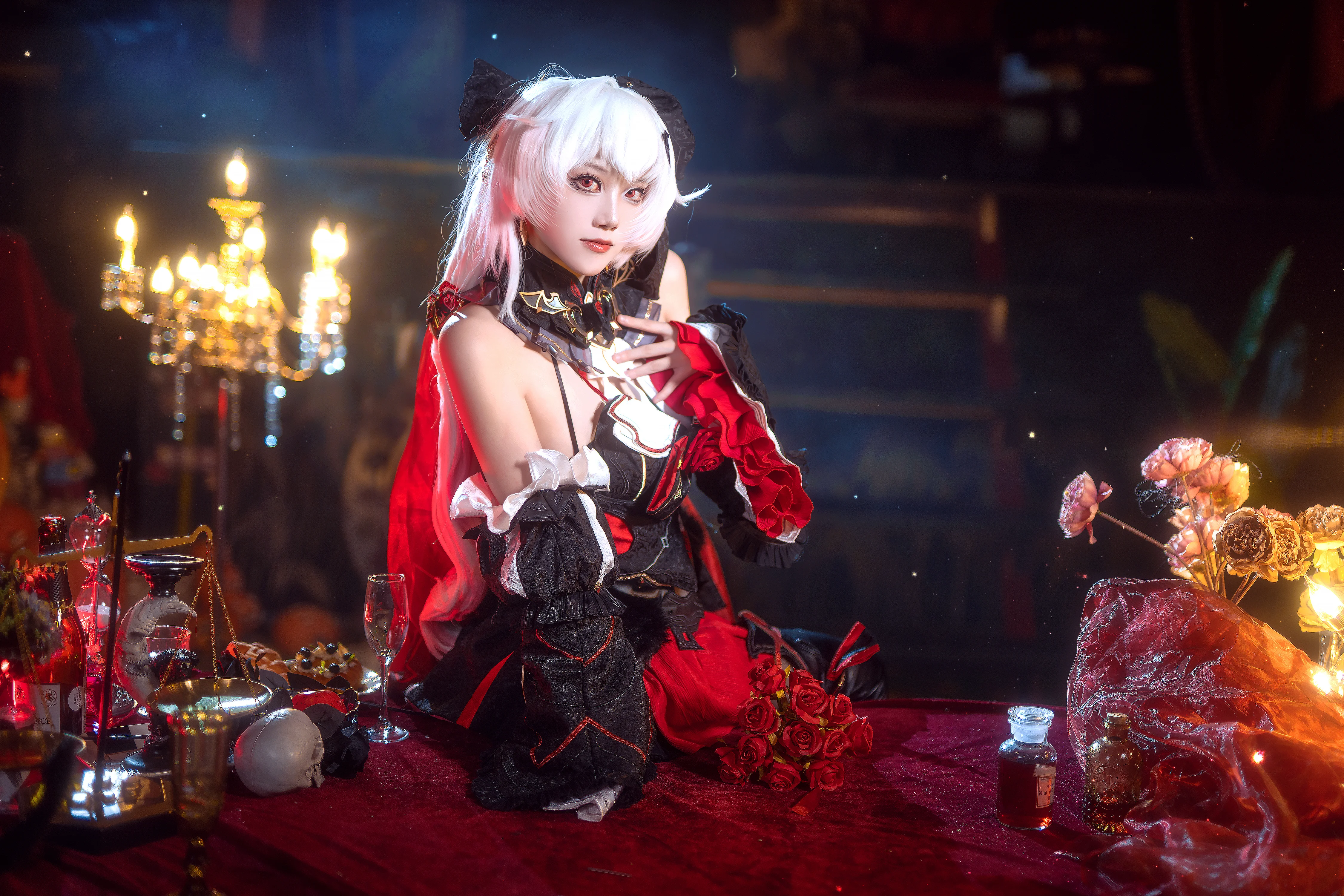 【德丽莎cos】崩坏三月下誓约的暗夜蔷薇