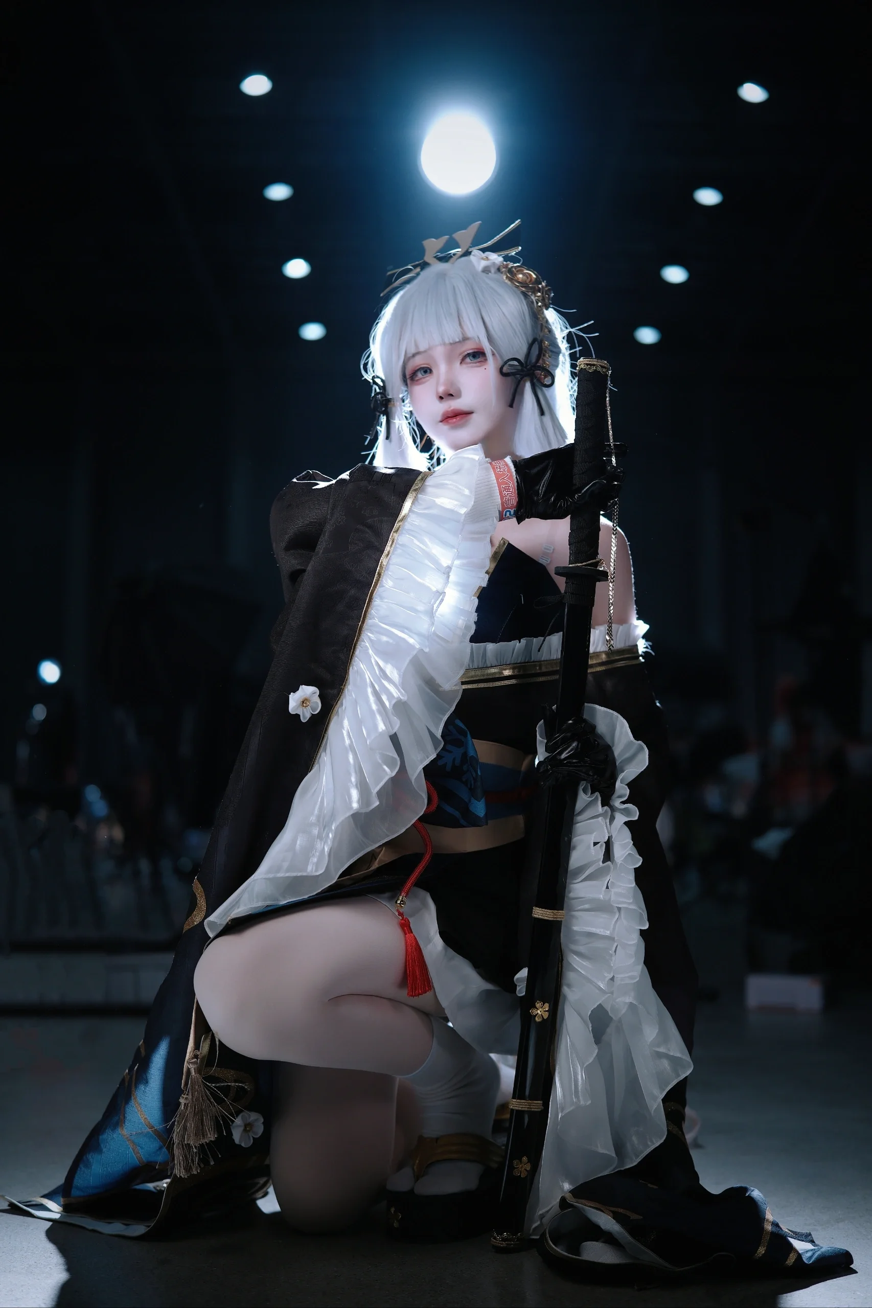 【神里绫华cos】黑道千金的霜刃，在暗影中流转 - 第3张