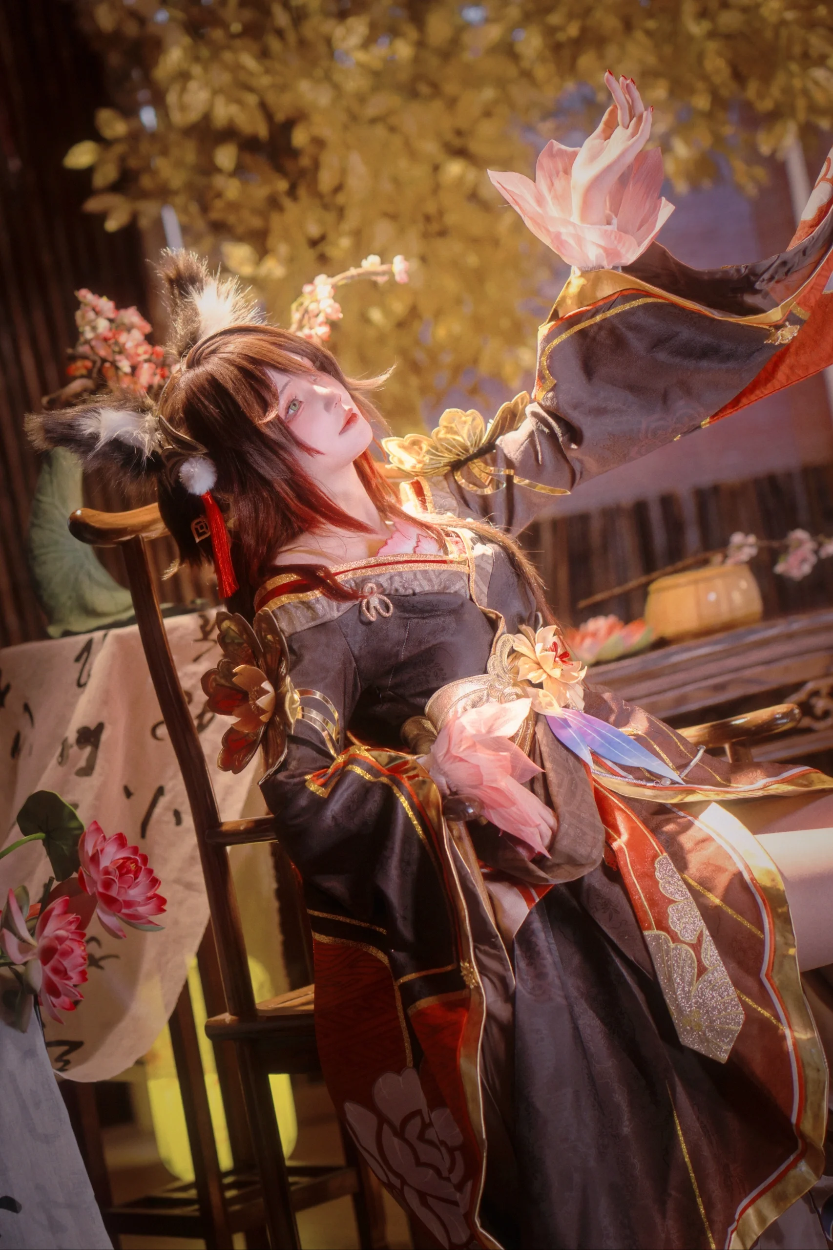 [Tingyun Fugue cosplay] Shifting Starlight, An Encounter with the Fox Immortal on a Lazy Afternoon - Image 1