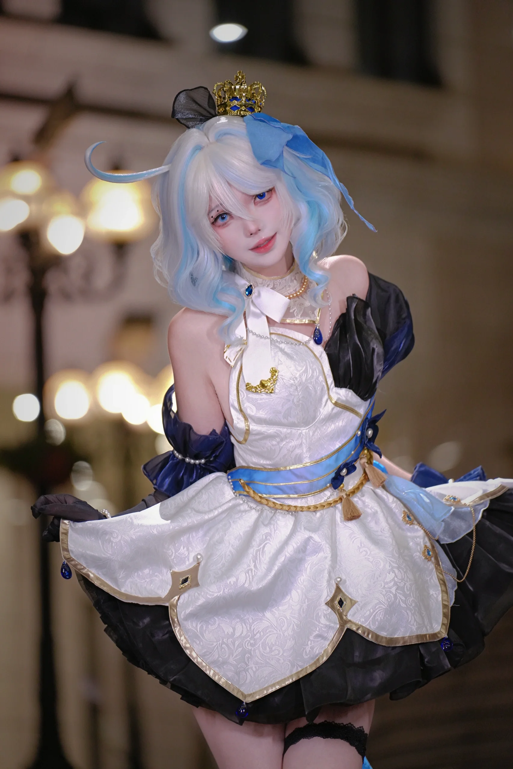 【芙宁娜cos】原神里的芙芙夜会晤 - 第 4 张