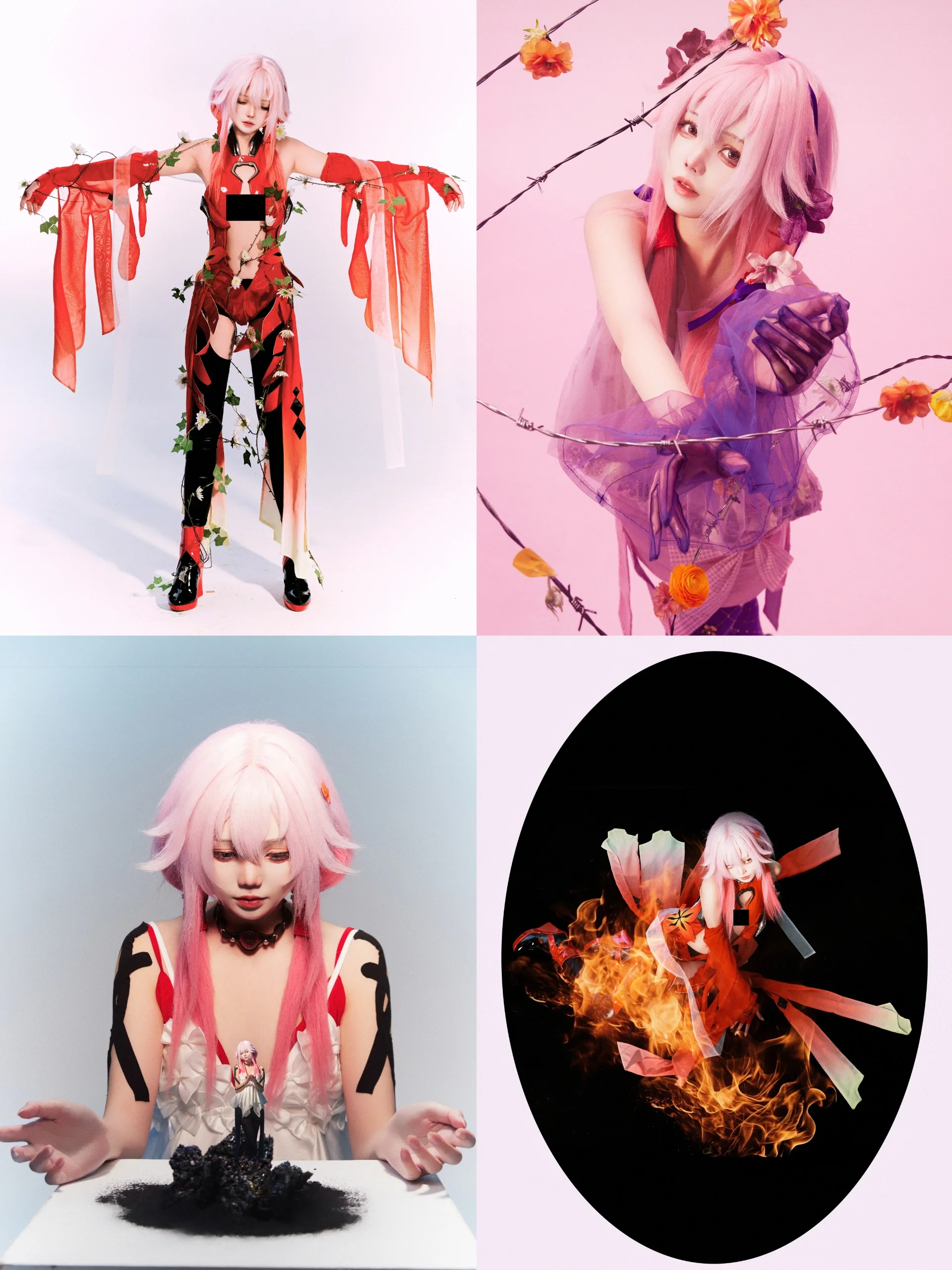 [Yuzuriha Inori cosplay] The Apocalypse and Life of Guilty Crown: Freezing Textured Moments in a Magazine Style - Image 1