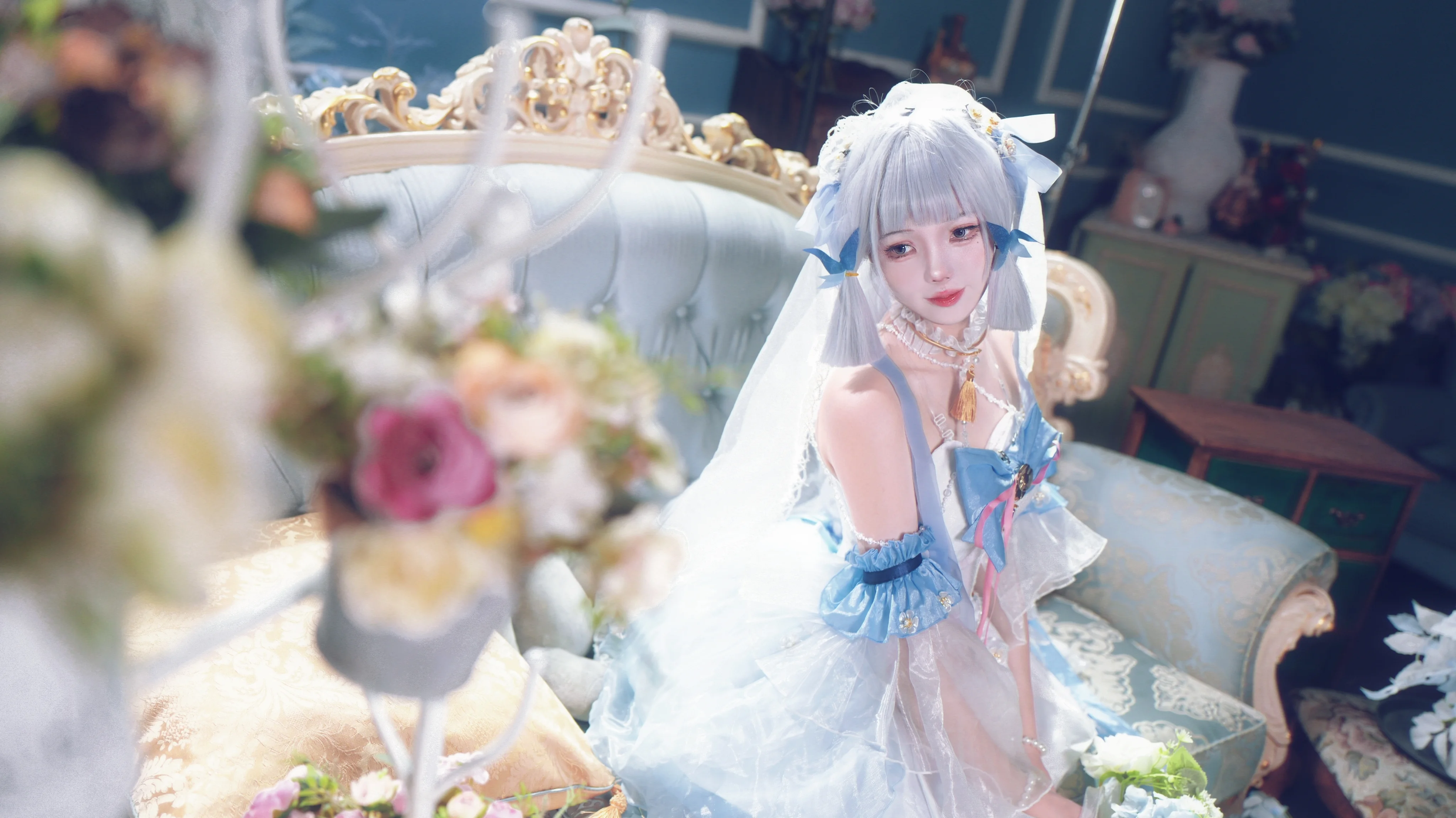 【神里绫华cos】原神花嫁风格造型的拍摄记录 - 第 8 张