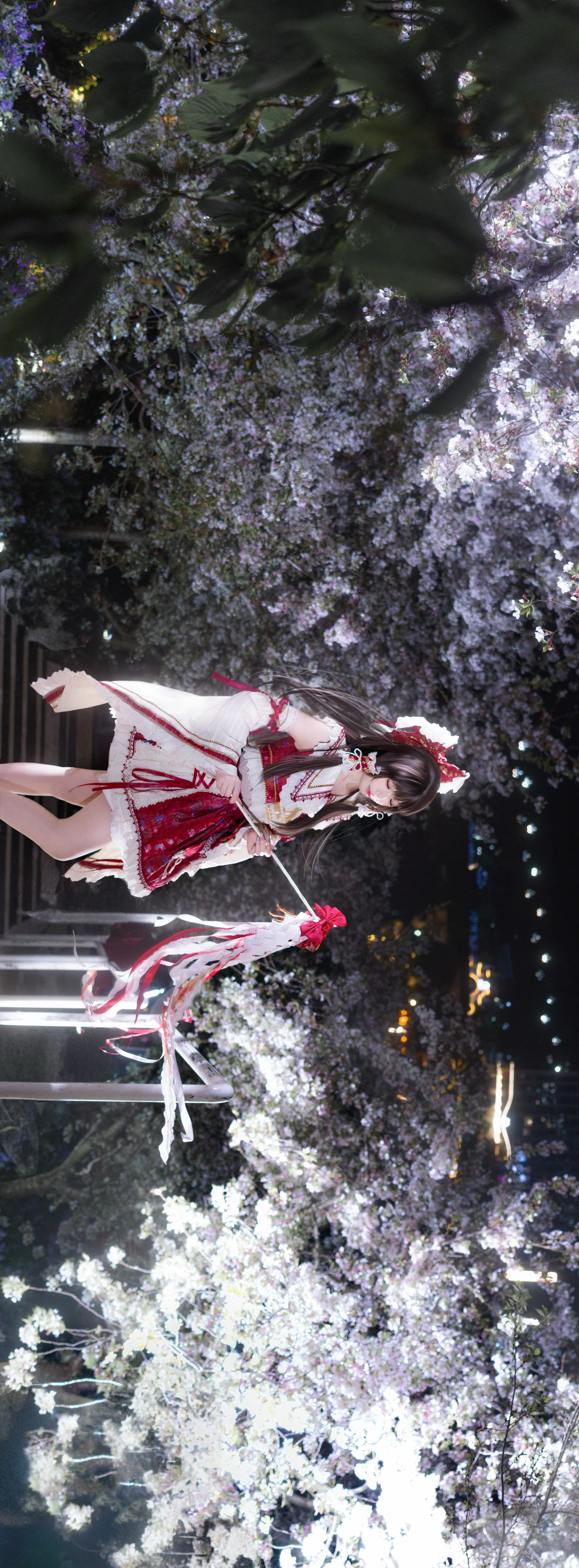 【博丽灵梦cos】东方project夜樱之景 - 第 8 张