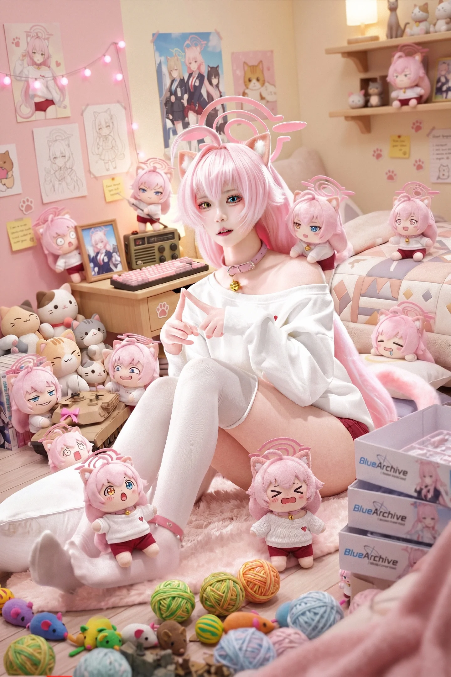 【小鸟游星野cos】白大褂的慵懒日常，阿拜多斯的写实感 - 第 1 张