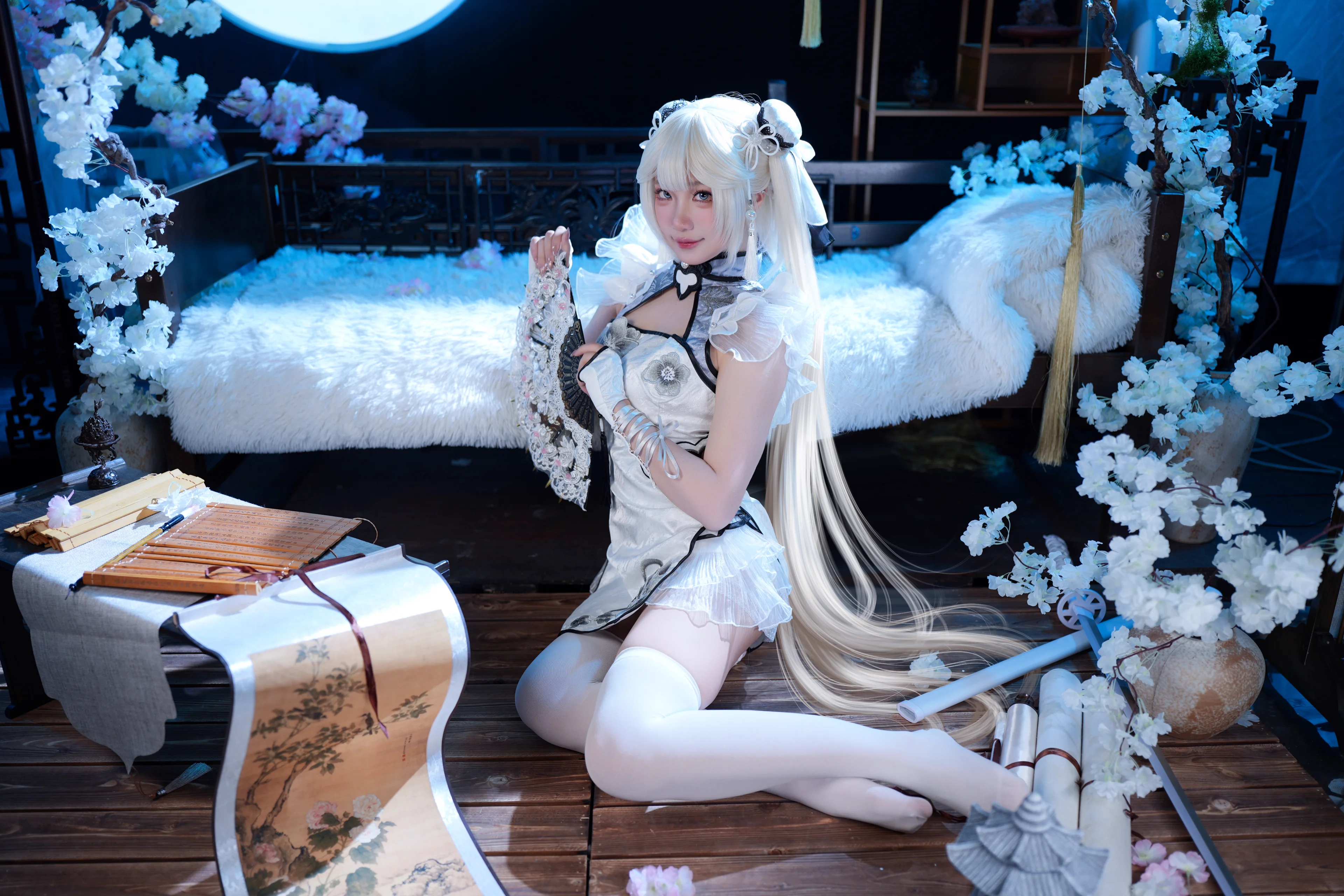 【玉髓冰心cos】永劫无间里的清冷霜影 - 第3张