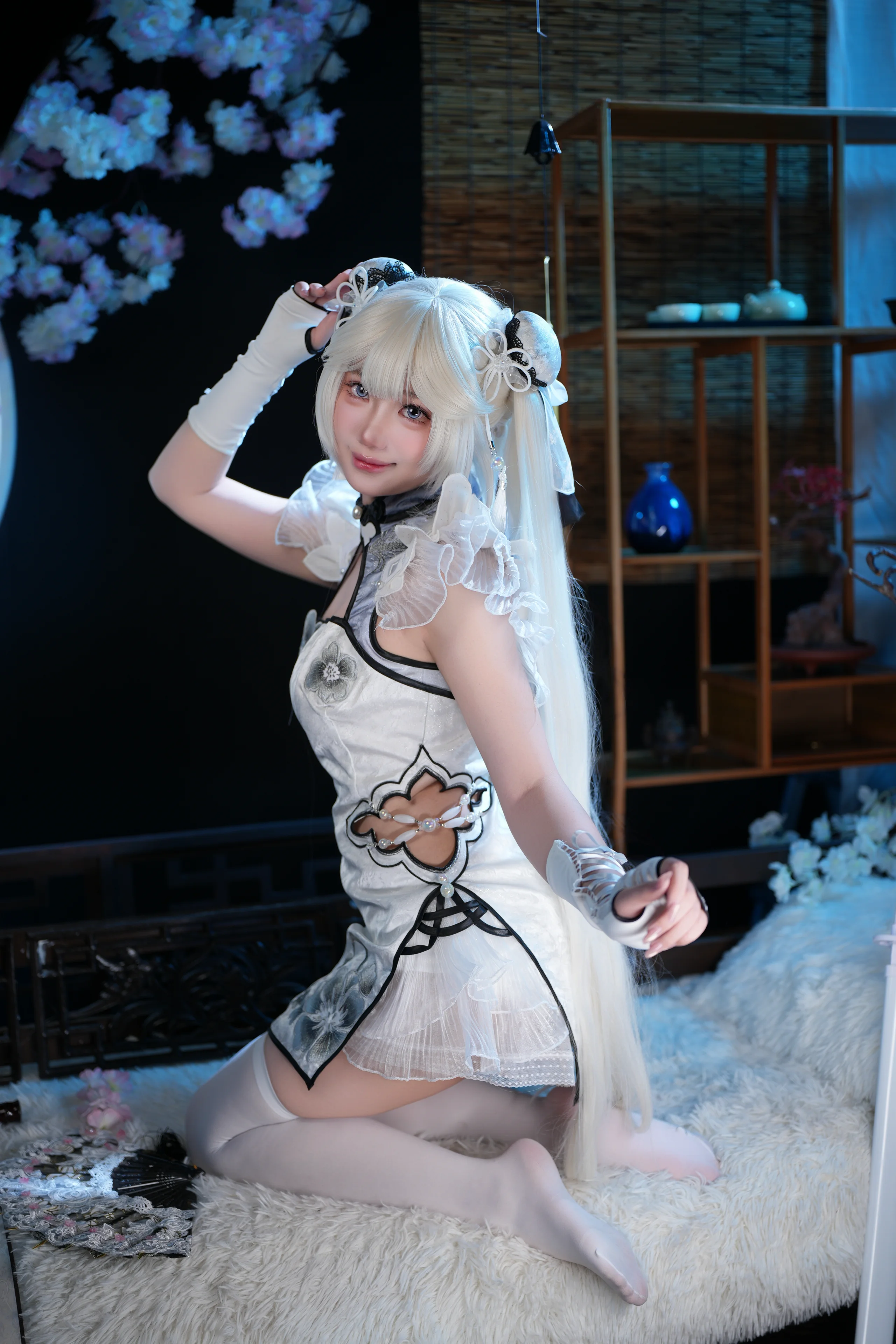 【玉髓冰心cos】永劫无间里的清冷霜影 - 第5张