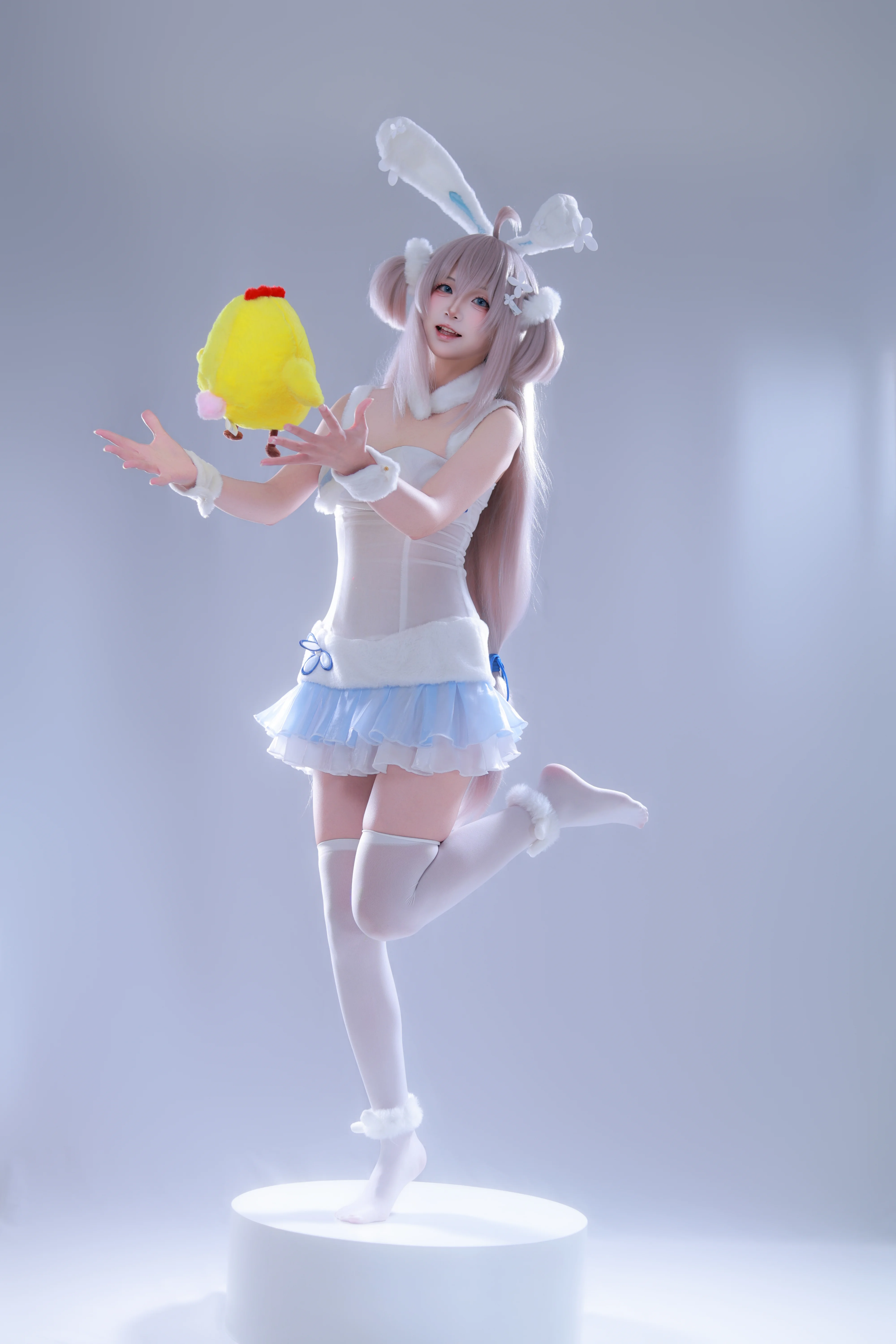 【海風うさちゃんコスプレ】ブルーアーカイブの夏色海風、ぴょこぴょこ动くうさ耳 - 5 枚目