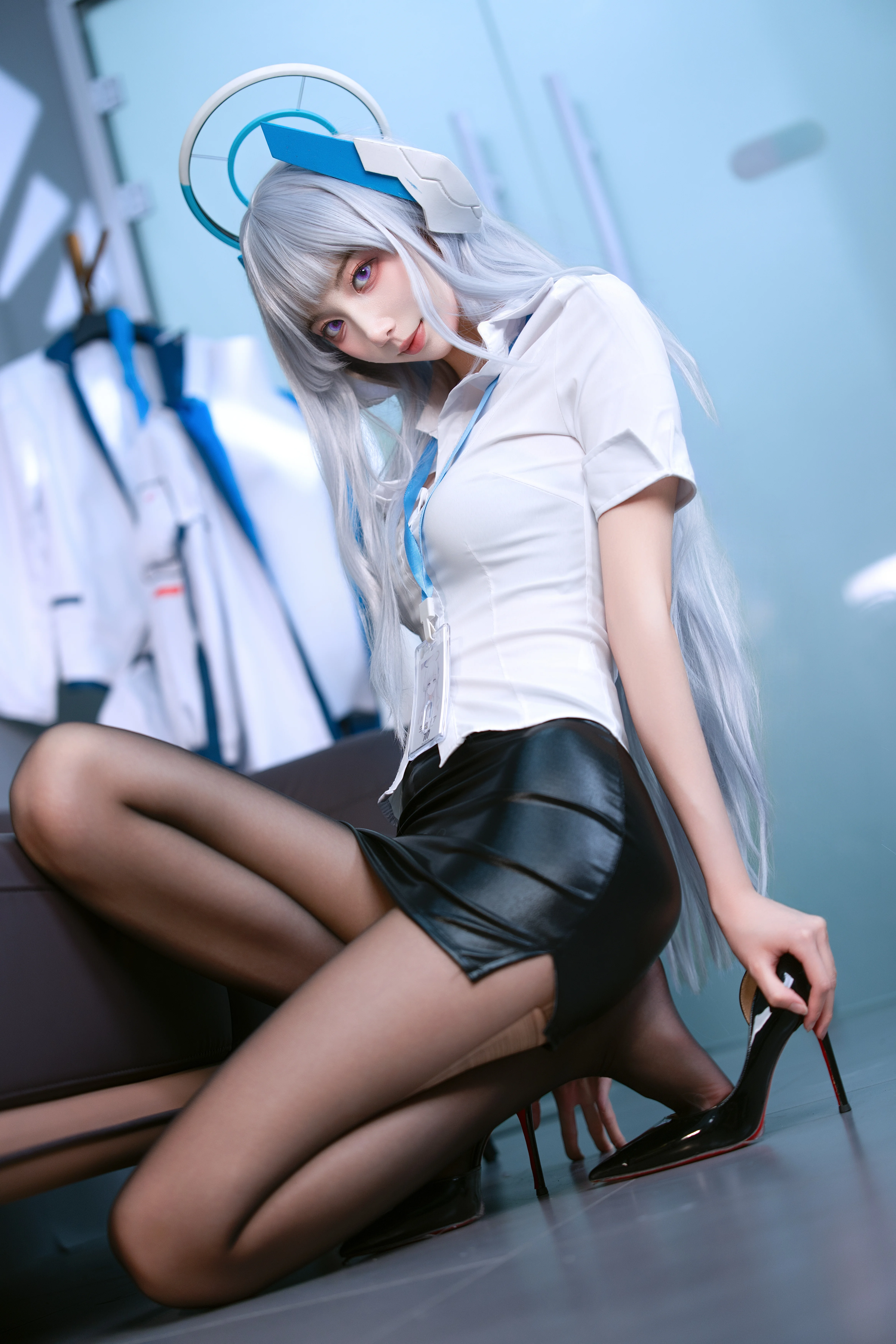 [Ushio Noa cosplay] Blue Archive: Sensei, shall we work overtime together today?
