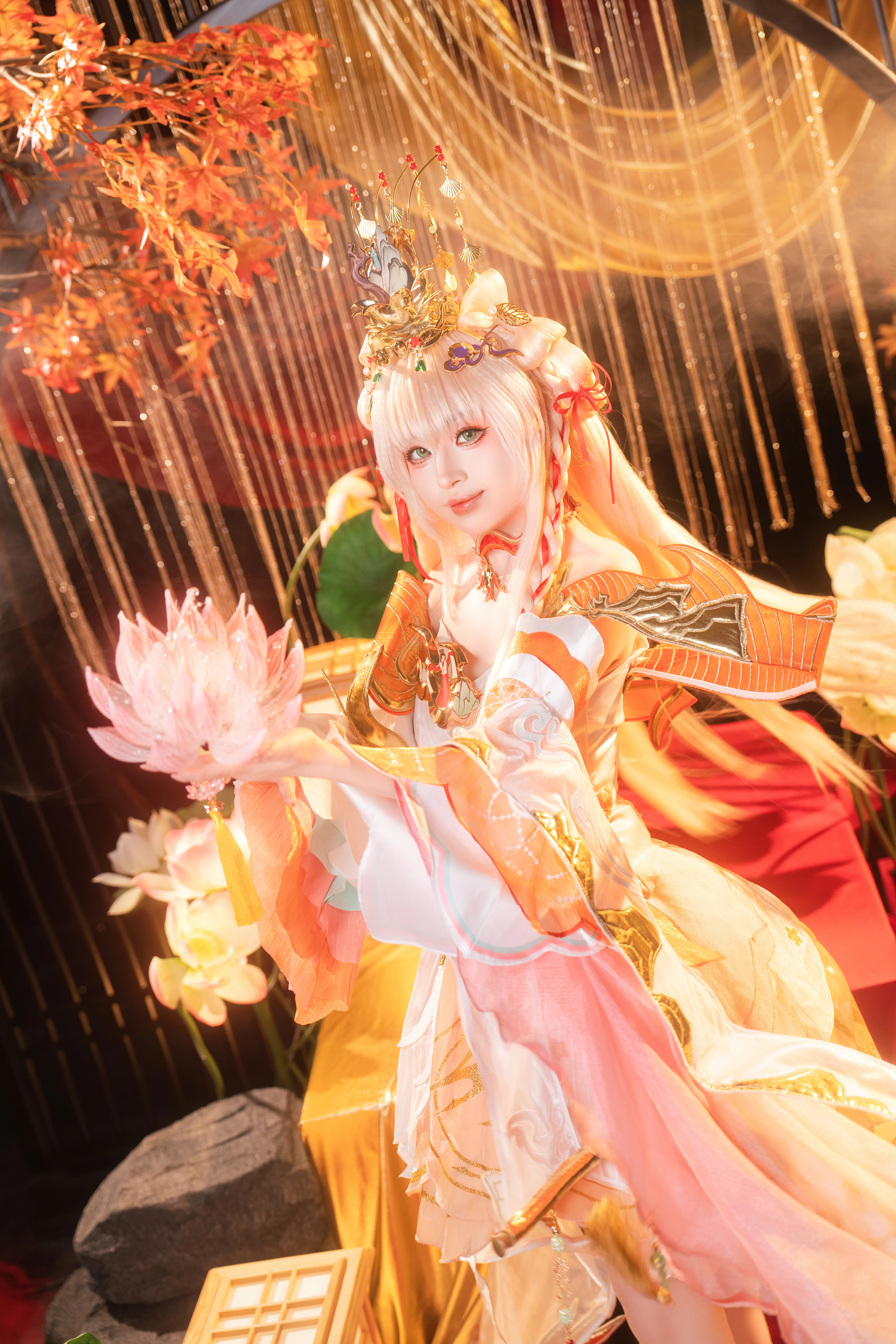 【西施コスプレ】月は移り花影動く、蓮池のほとりでの優しい邂逅 - 7 枚目