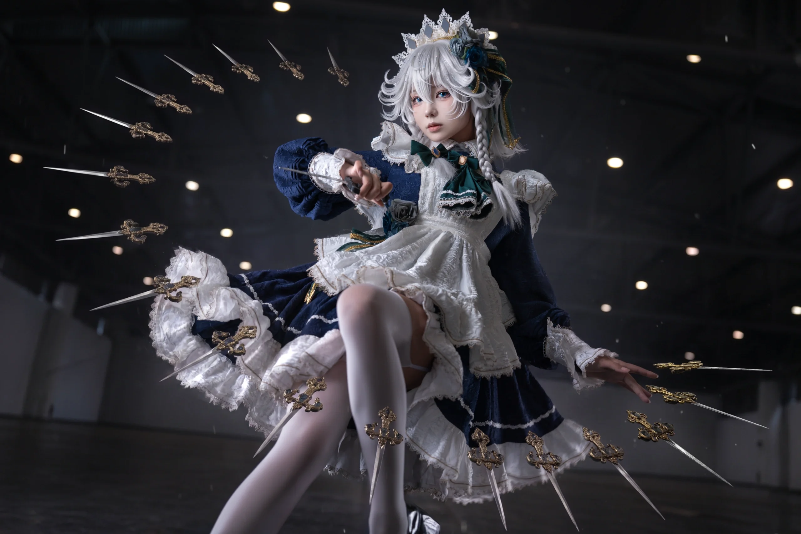 【十六夜咲夜 コスプレ】東方Projectの瀟洒なメイド、飛刀を定格する瞬間