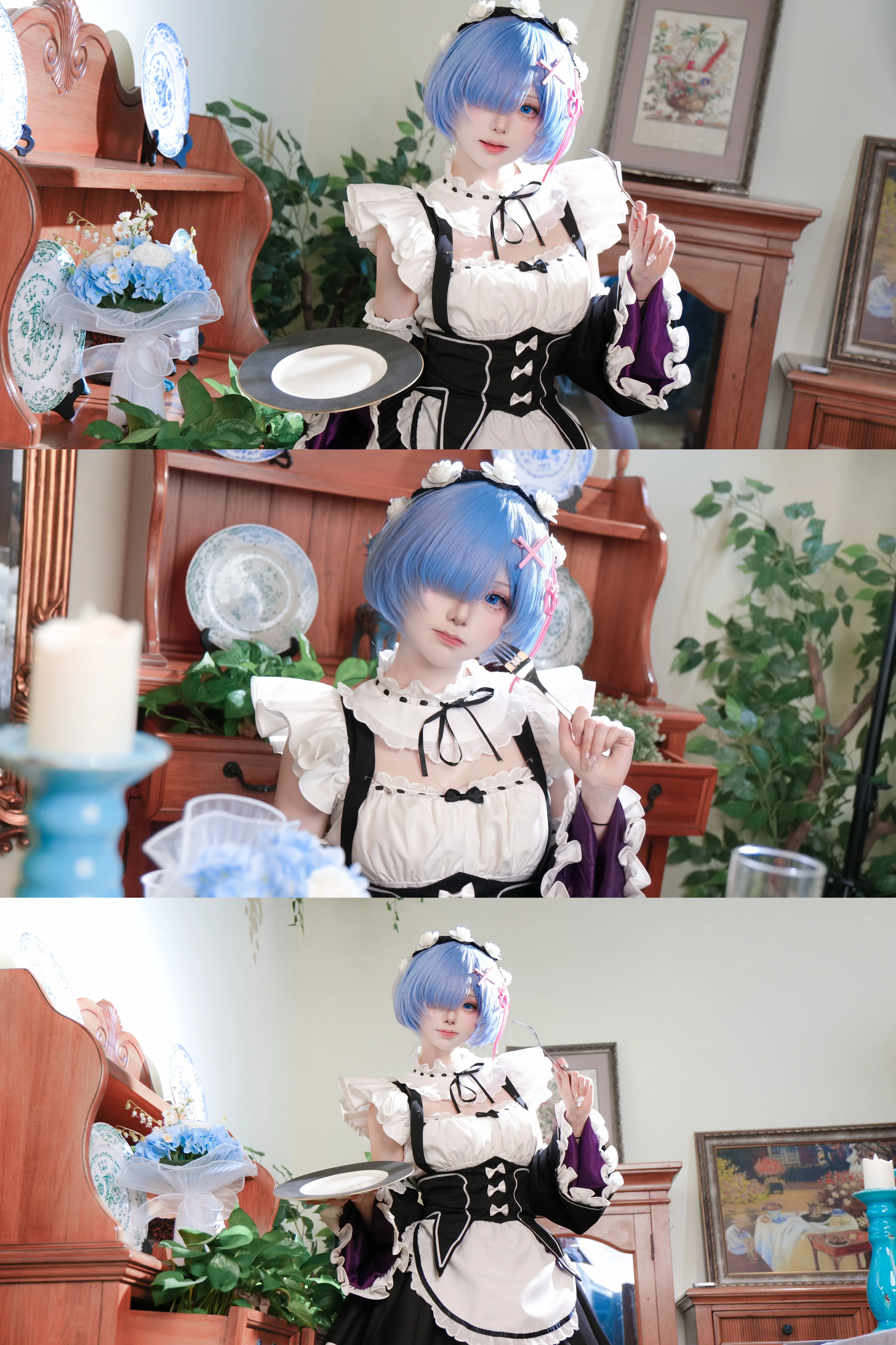 【蕾姆cos】Re:從零開始的異世界生活，女僕裝細節分享 - 第 1 張