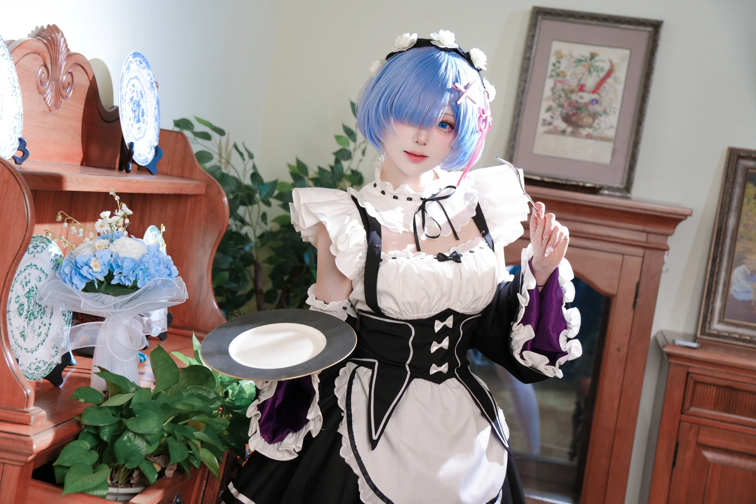 【蕾姆cos】Re:從零開始的異世界生活，女僕裝細節分享 - 第 3 張