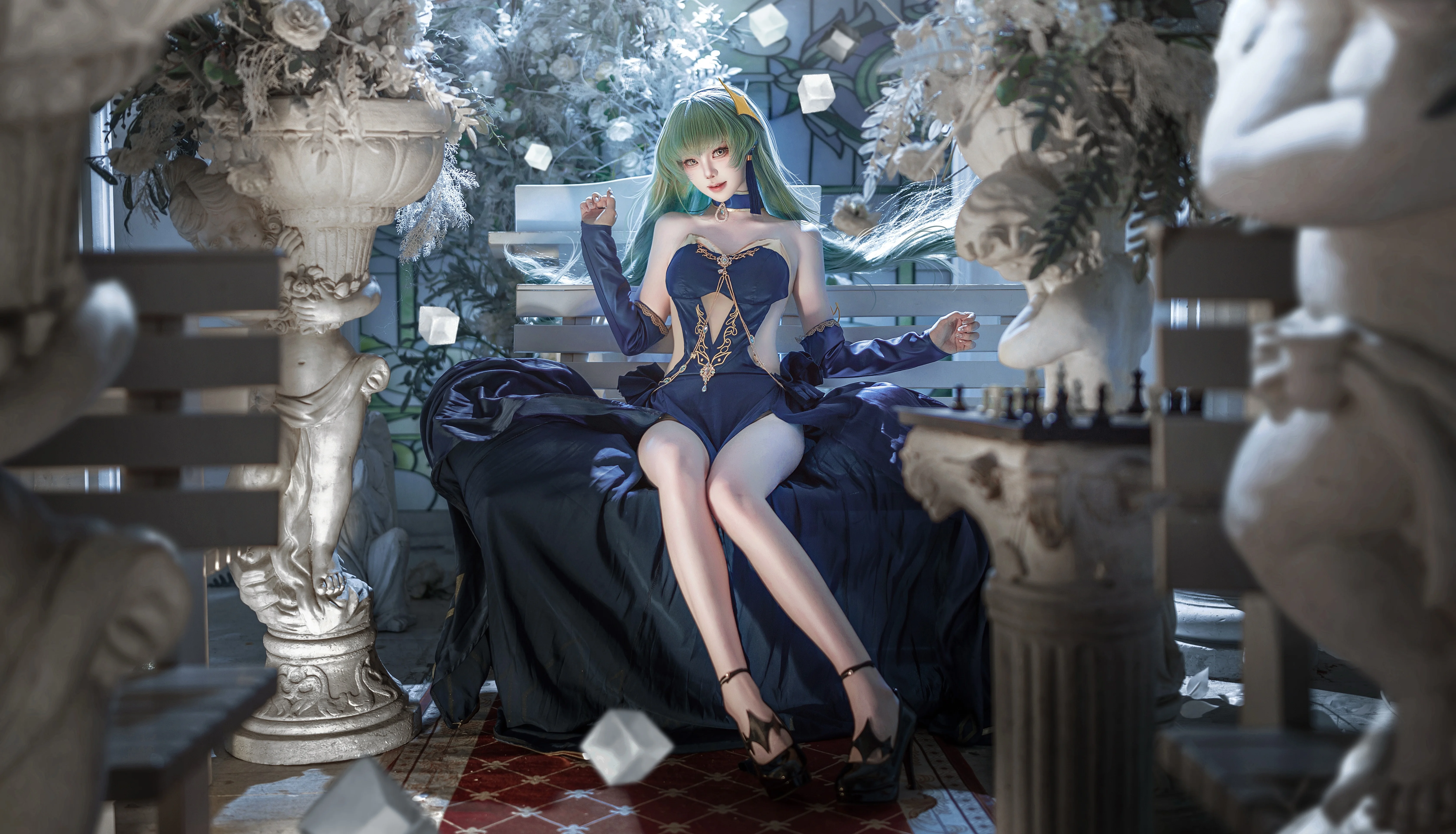 【C.C. cos】反叛的鲁路修中的不老魔女，几何碎片中的午后 - 第 2 张