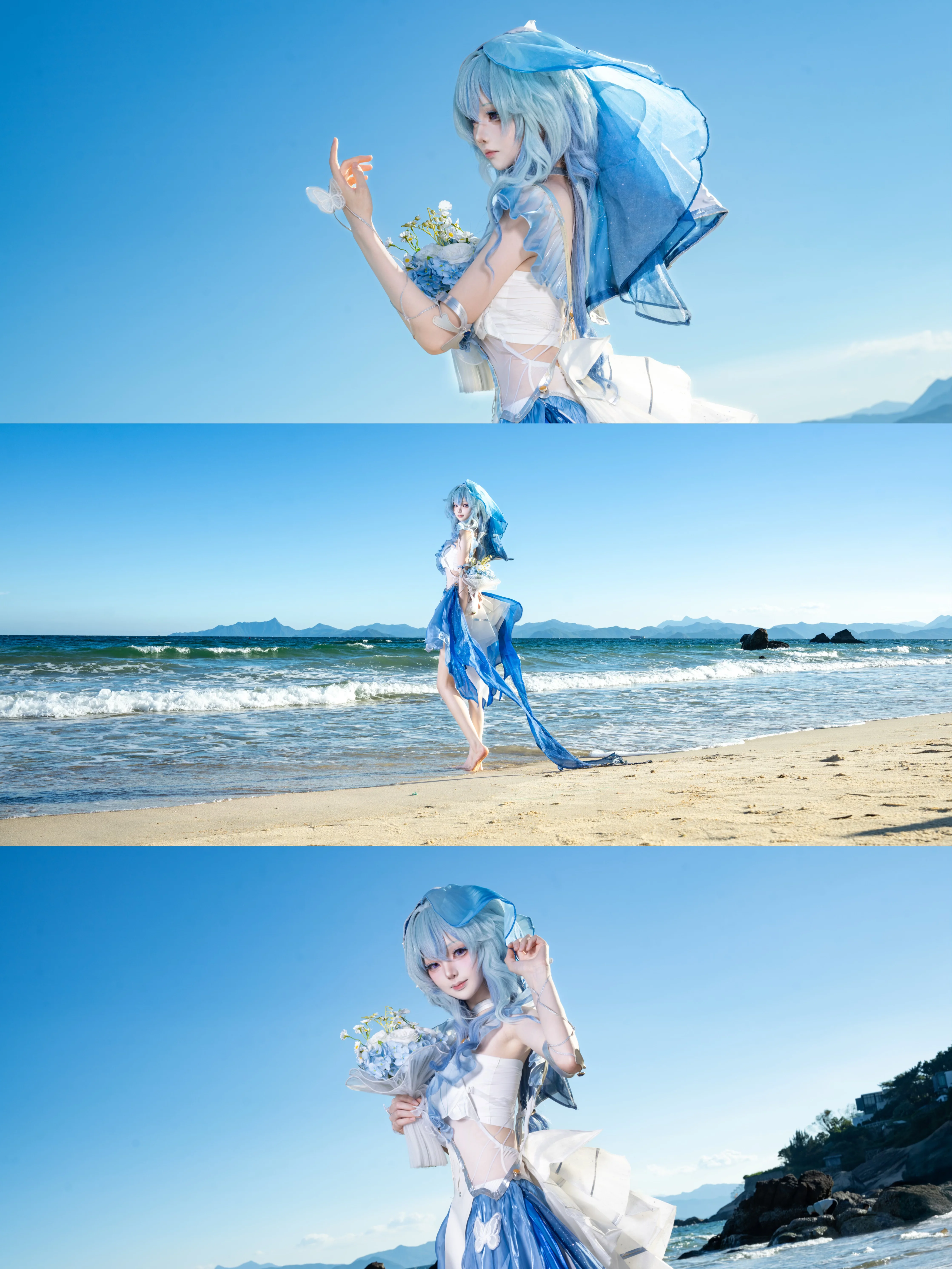 【守岸人cos】鸣潮海风与浪花中的实景记录 - 第 1 张