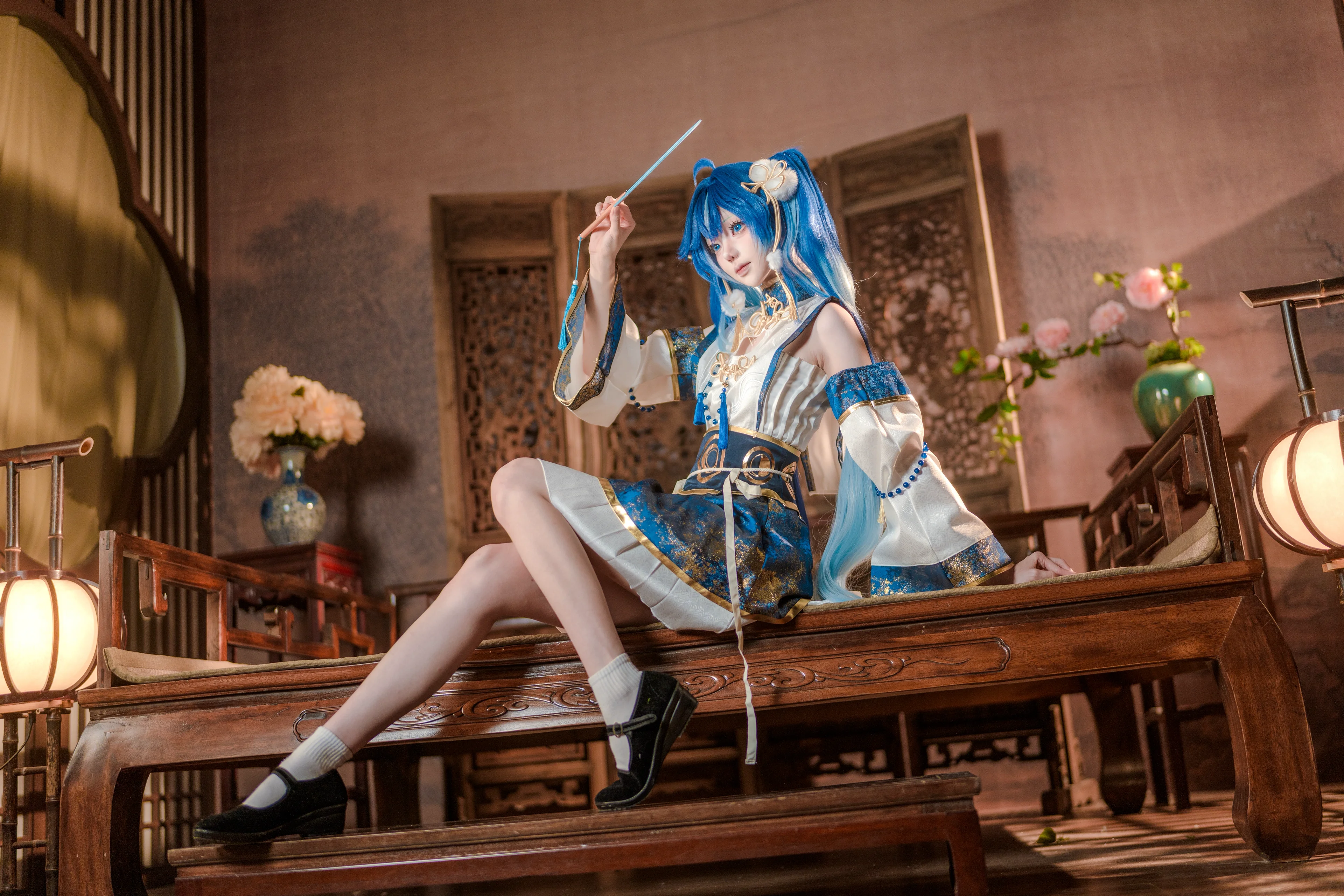 【尤诺cos】鸣潮里的古风灵动，在光影中重塑角色神韵 - 第2张