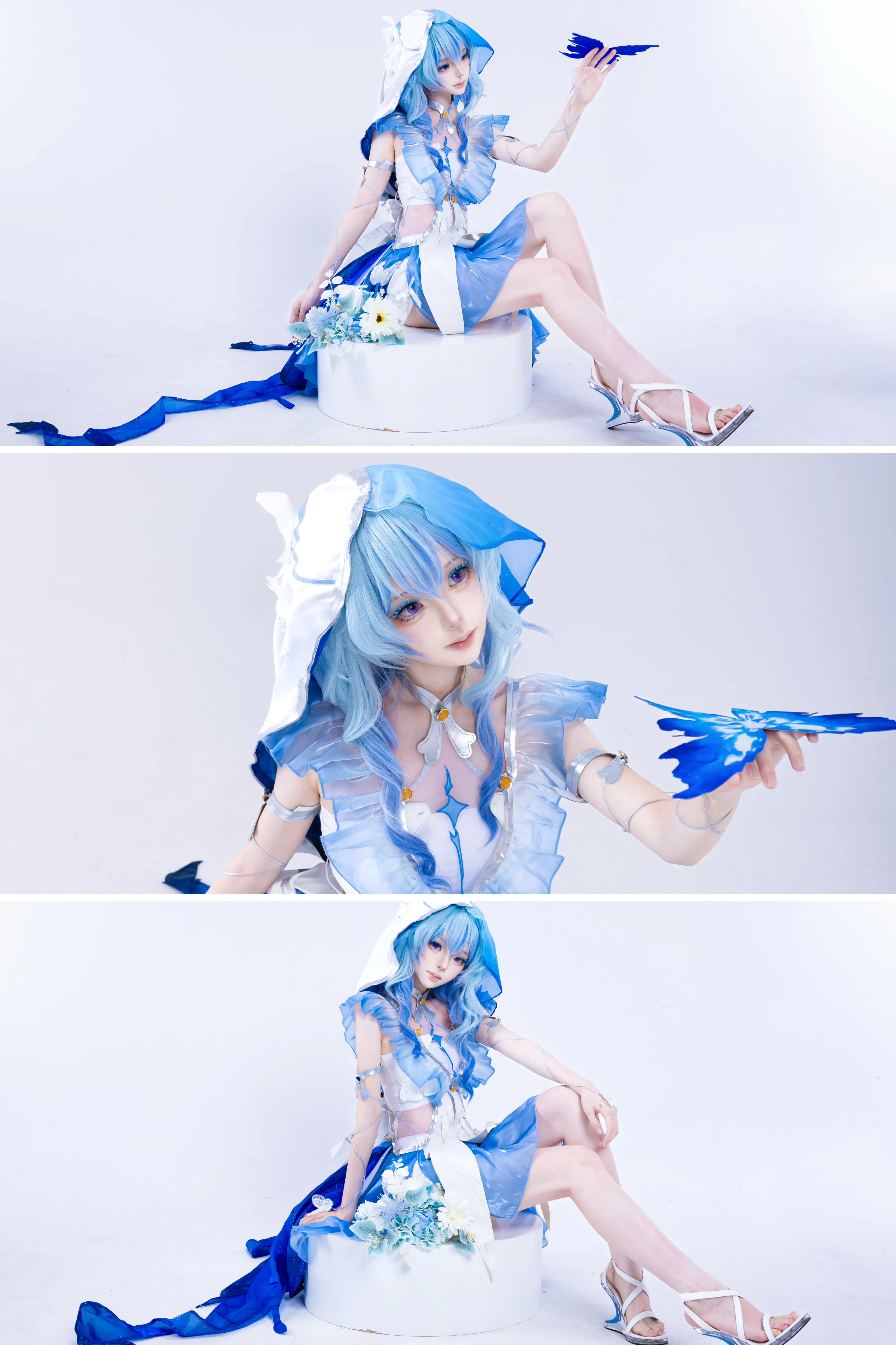 【守岸人cos】蓝白主调定格鸣潮的静谧时刻 - 第 1 张