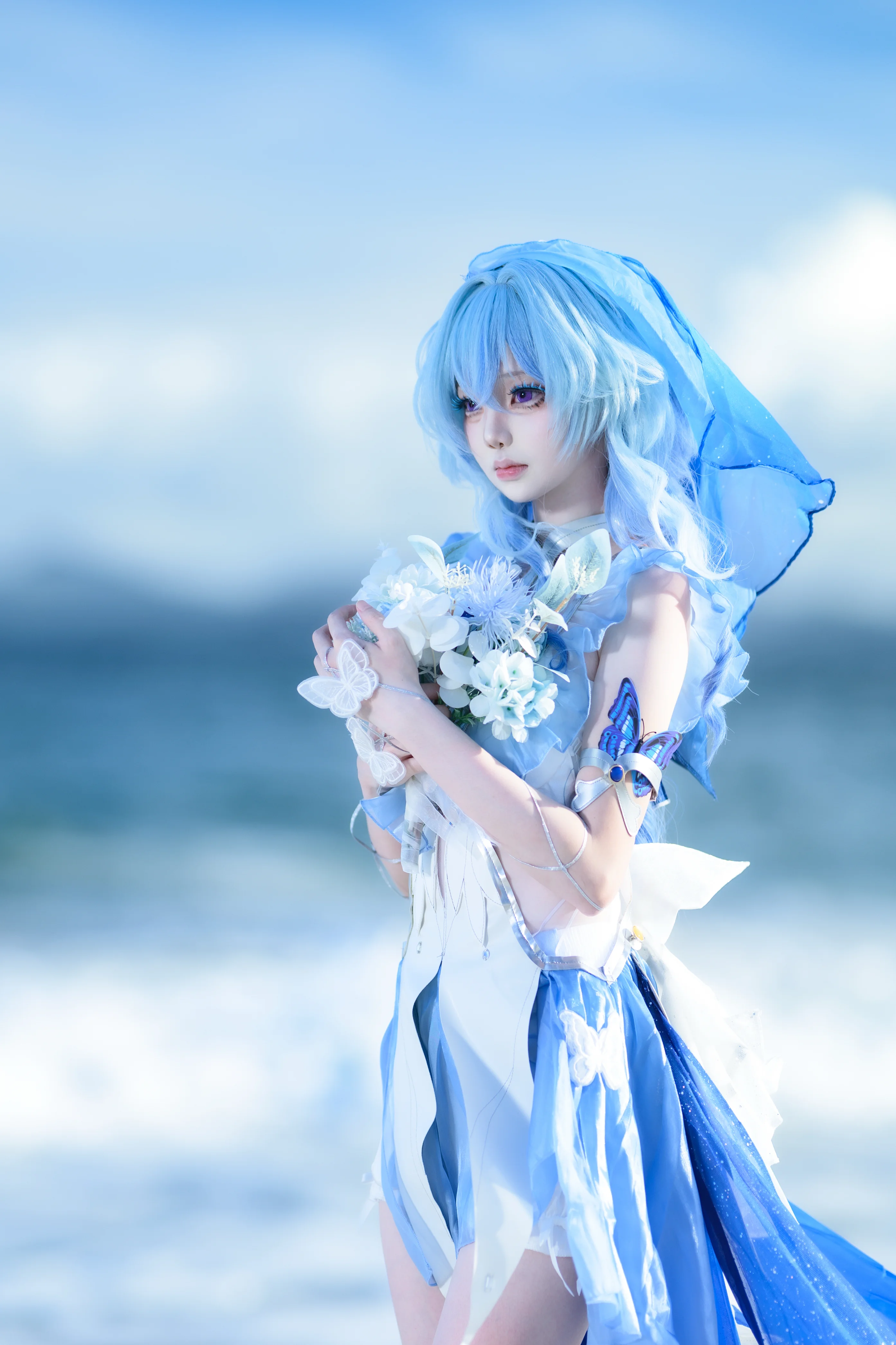 【守岸人cos】在海边捕捉鸣潮中的深邃守望 - 第 2 张