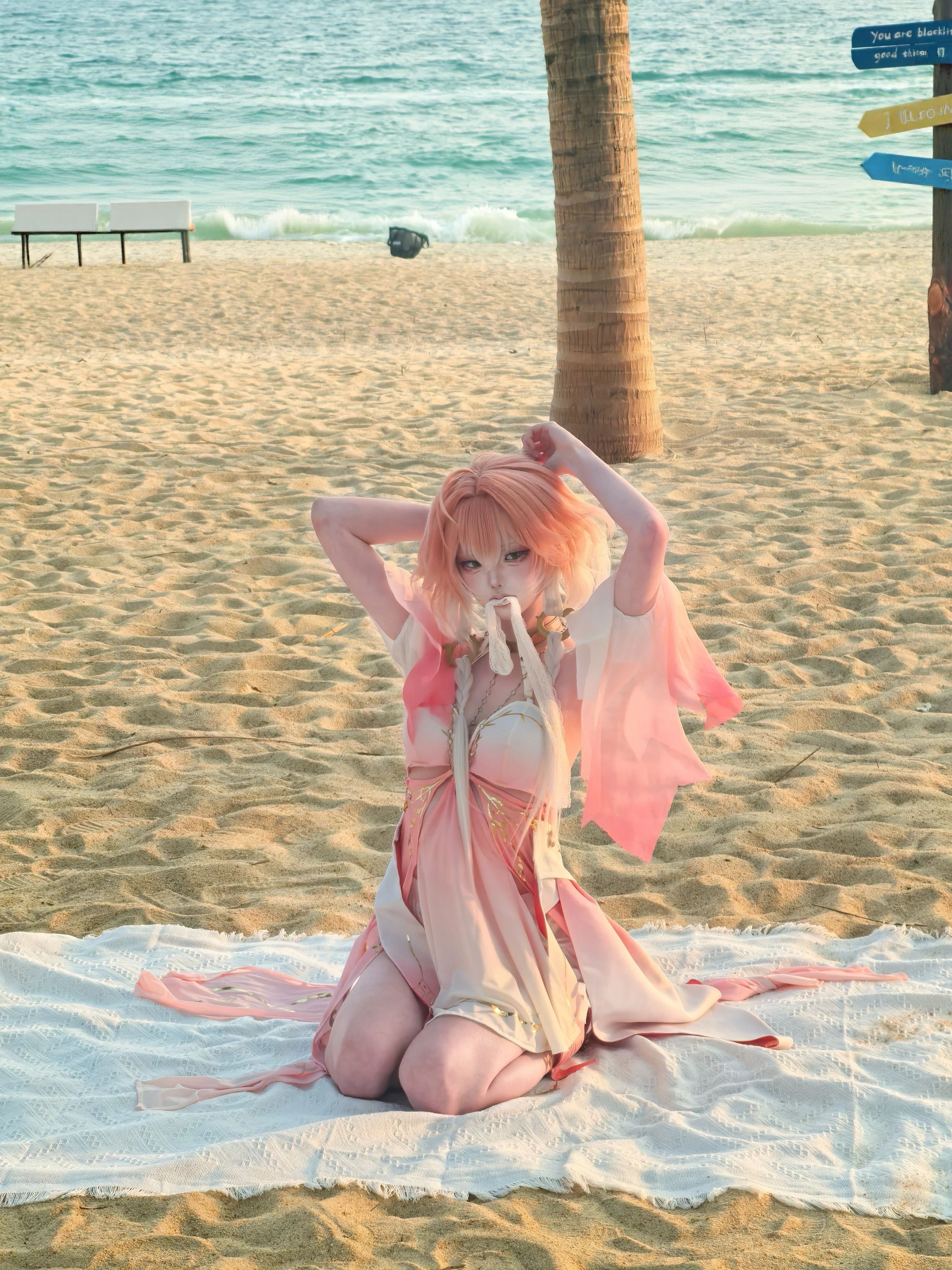 【长离cos】海滨落日下的一抹诗意