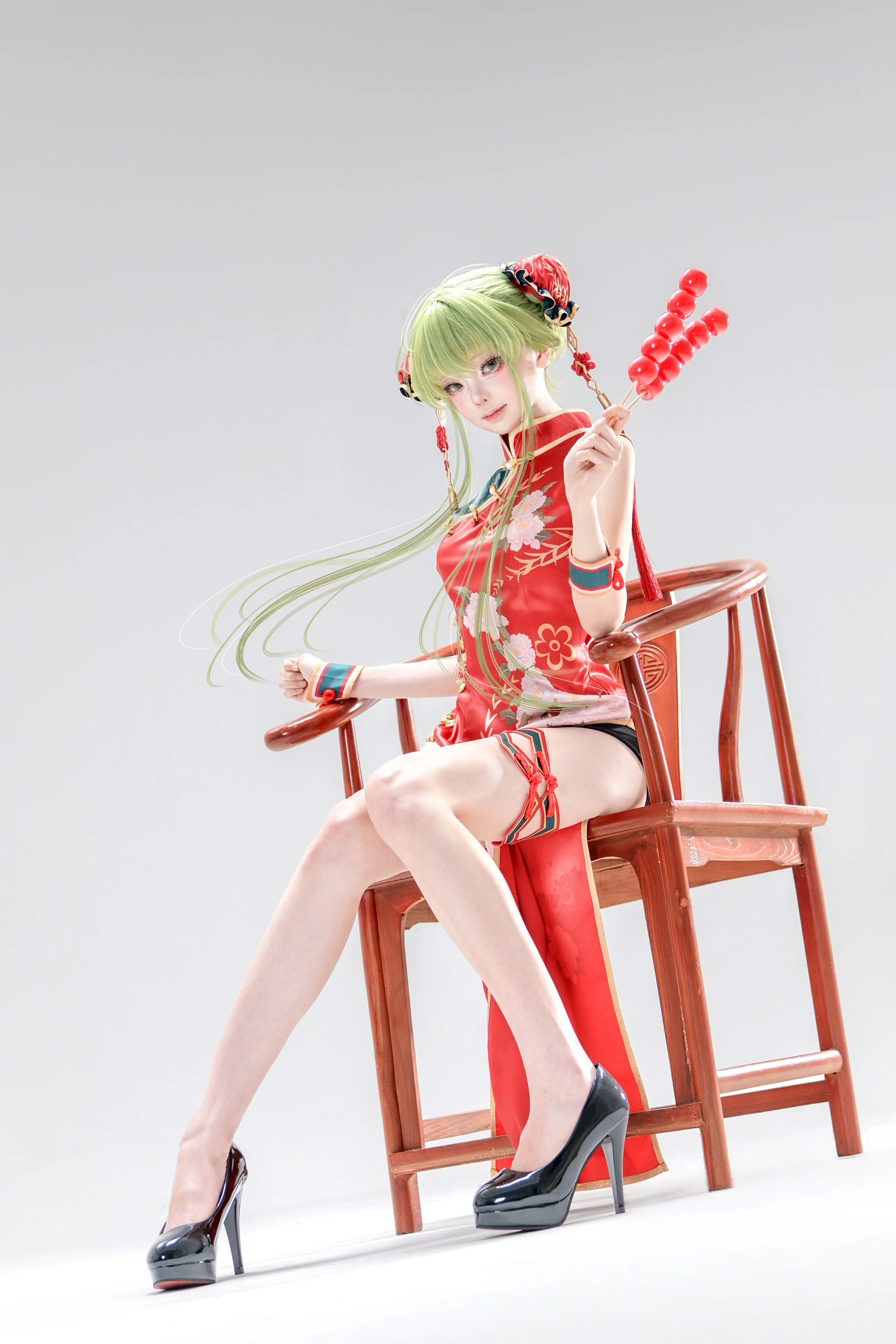 【C.C.cos】反叛的鲁路修，红旗袍与糖葫芦的午后